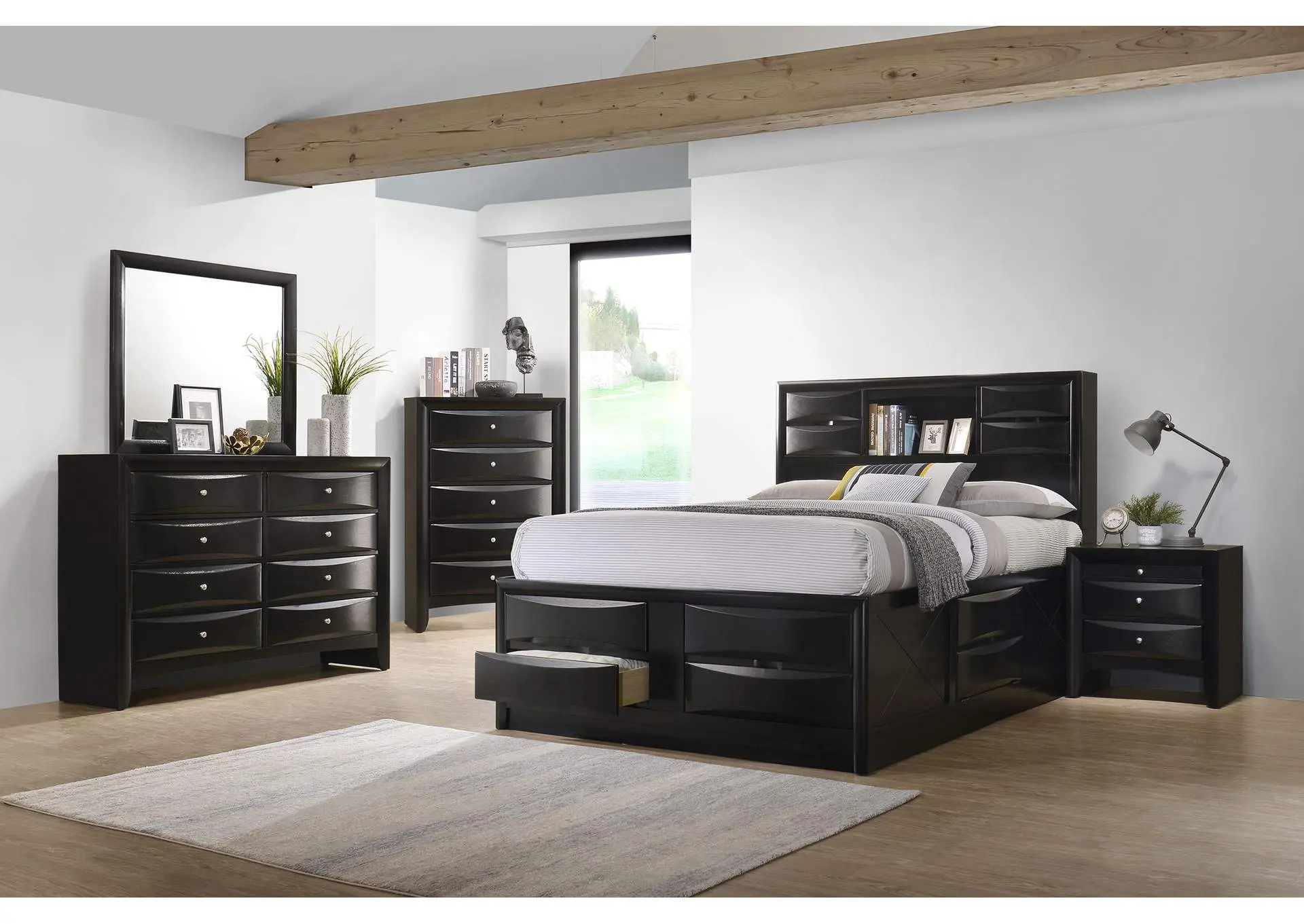 Briana 5-piece Queen Bedroom Set Black