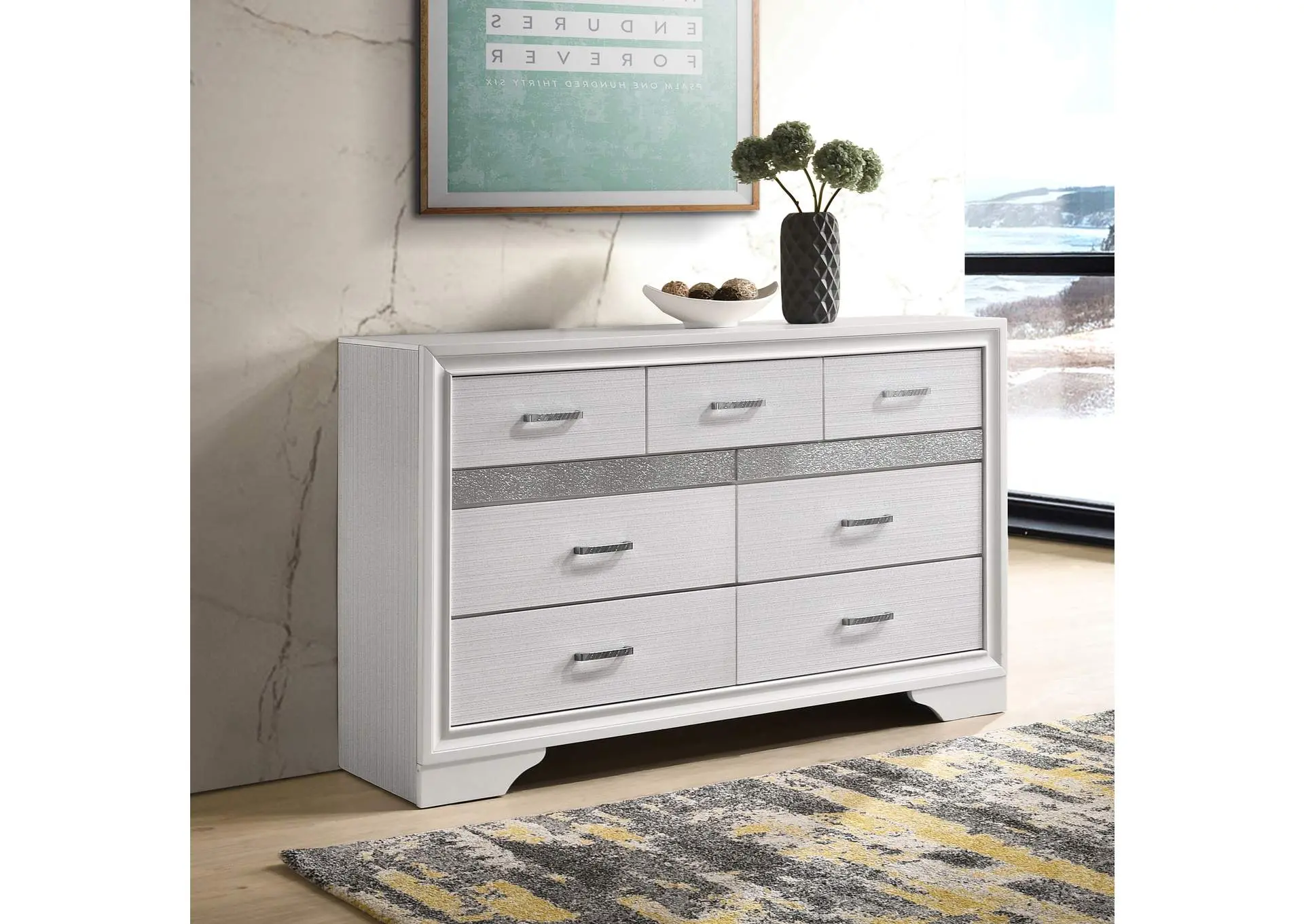 Miranda 9-drawer Dresser White — view 2