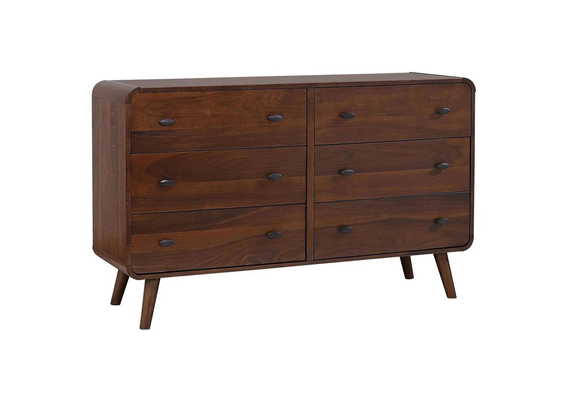 Robyn 6-drawer Bedroom Dresser Dark Walnut