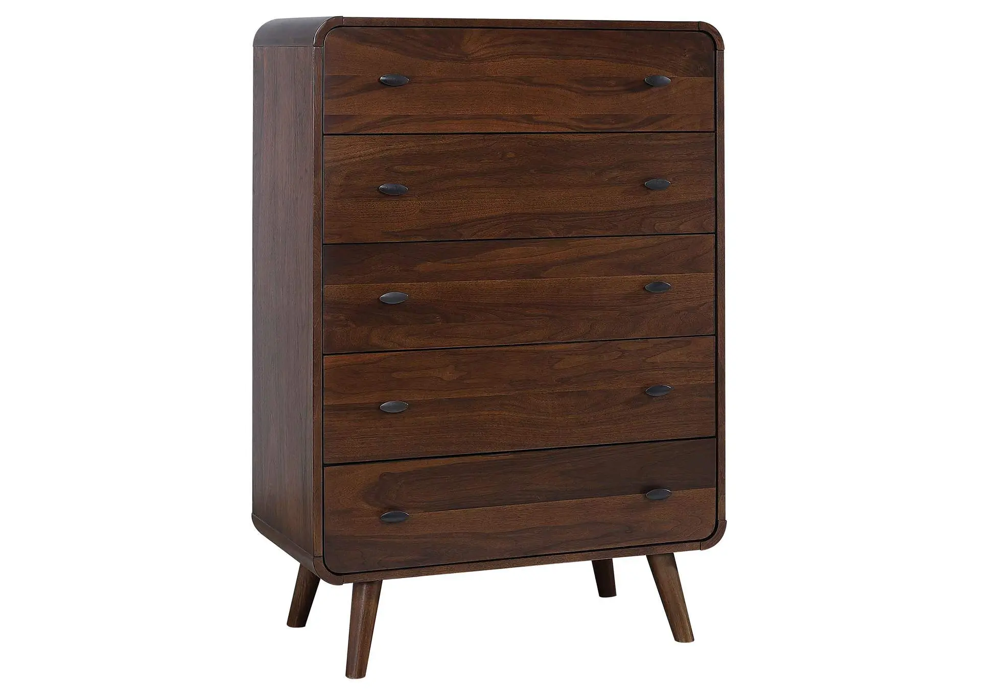 Robyn 5-drawer Bedroom Chest of Drawers Dark Walnut