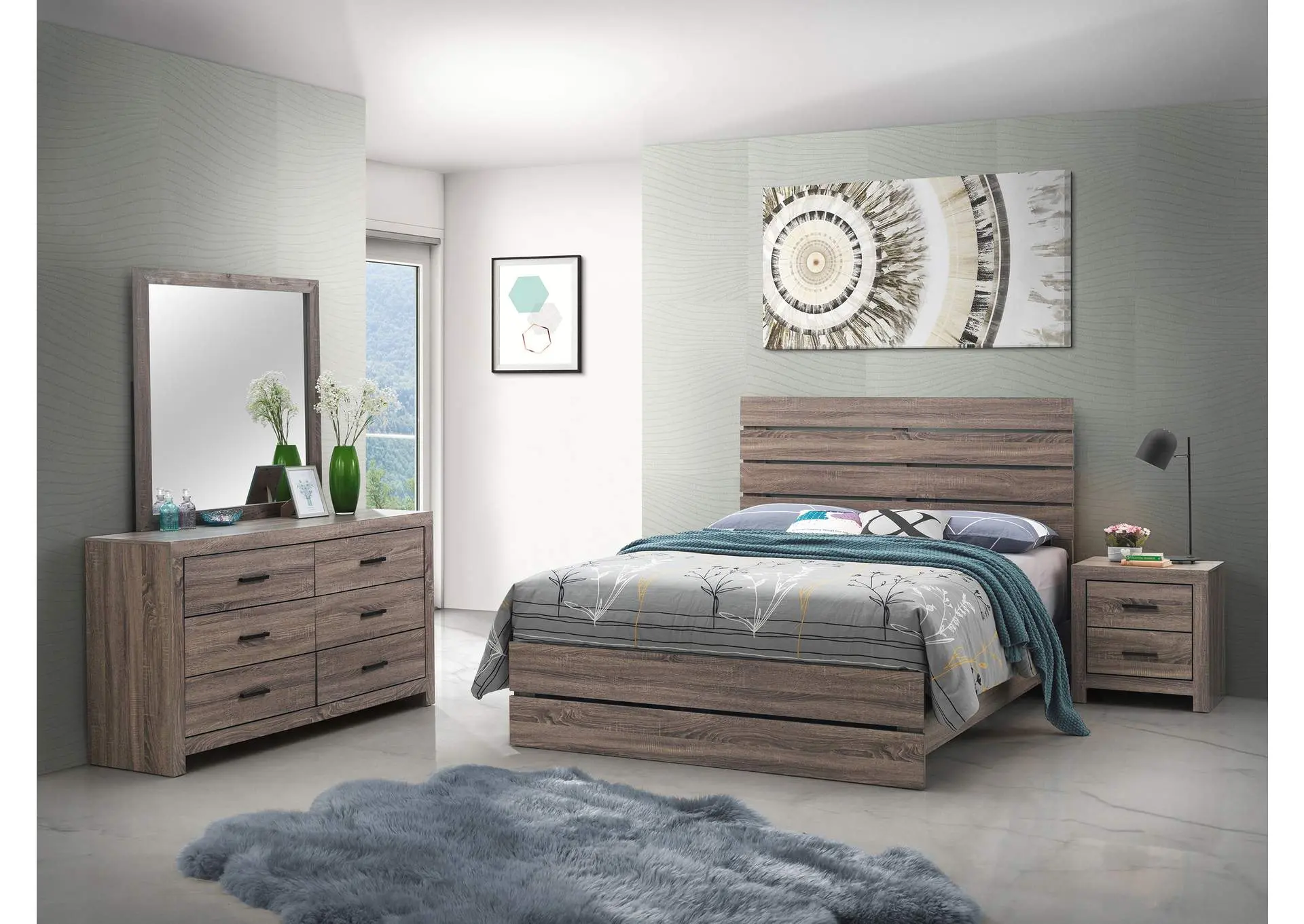 Brantford 4-piece Queen Bedroom Set Barrel Oak