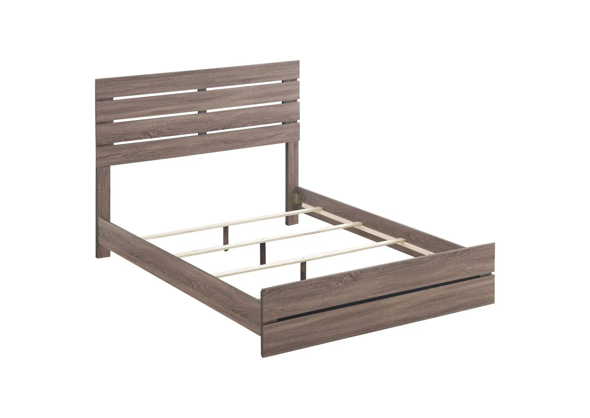 Brantford Wood Queen Panel Bed Barrel Oak