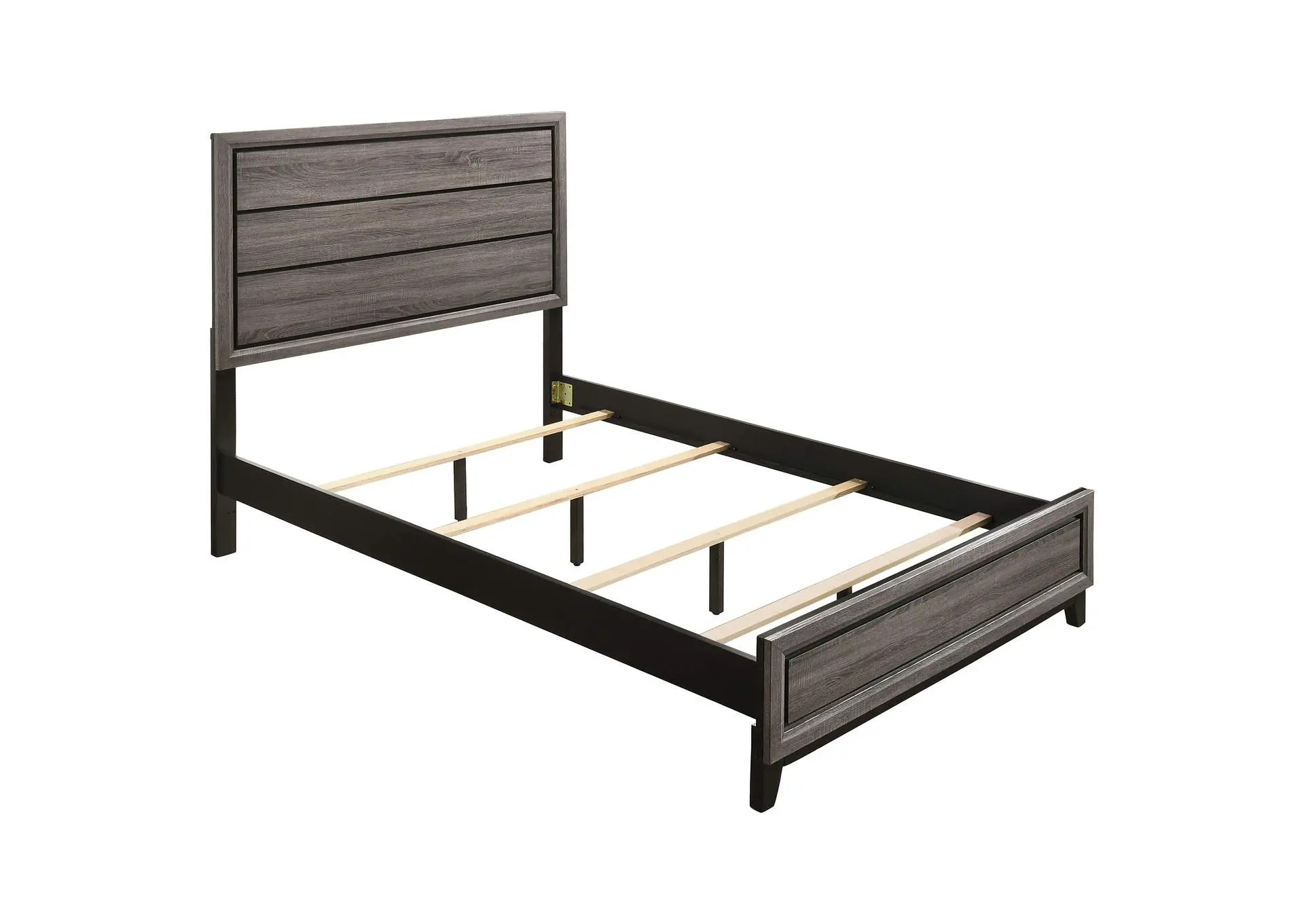 Watson Wood Full Panel Bed Grey Oak