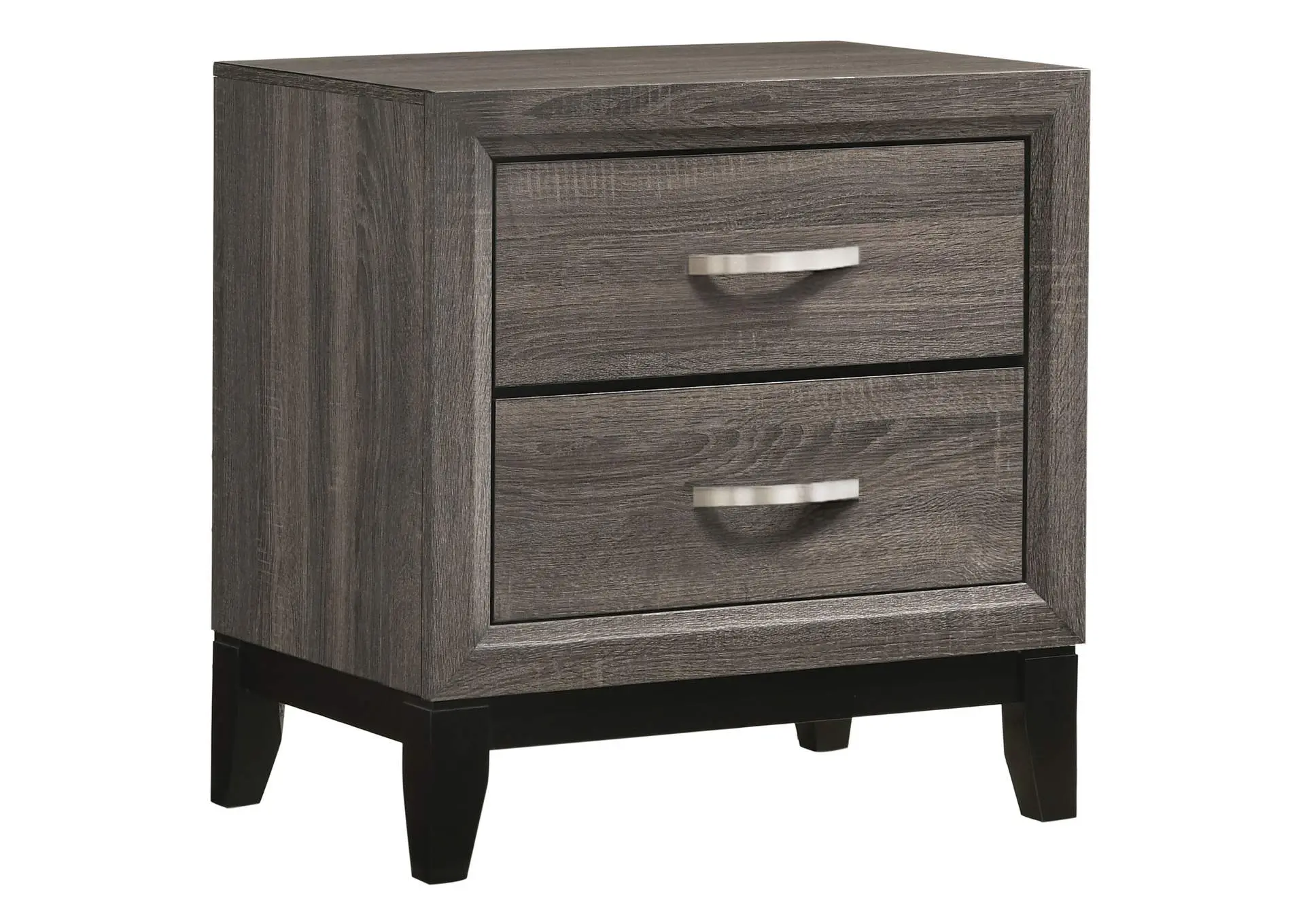 Watson 2-drawer Nightstand Grey Oak