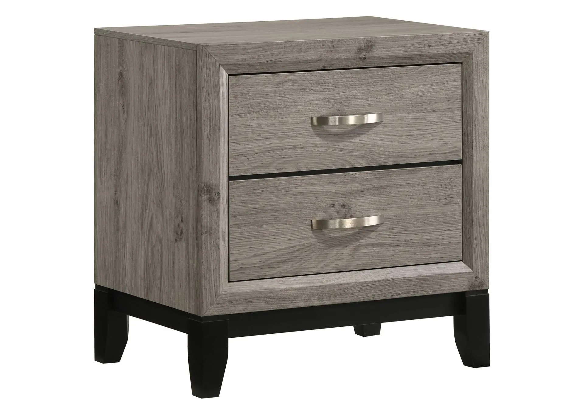 Valen 2-drawer Nightstand Bedside Table Light Taupe