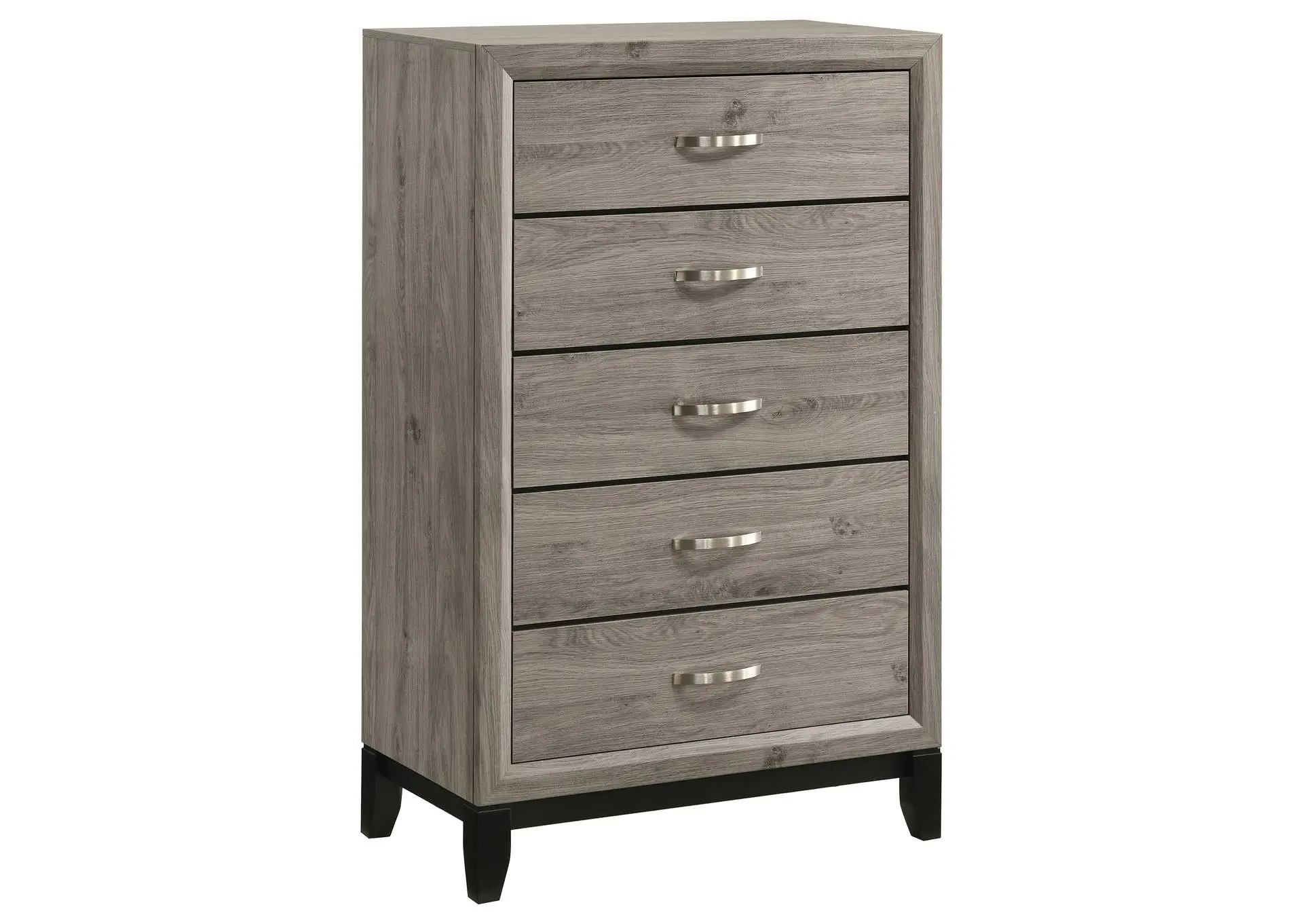 Valen 5-drawer Bedroom Chest of Drawers Light Taupe