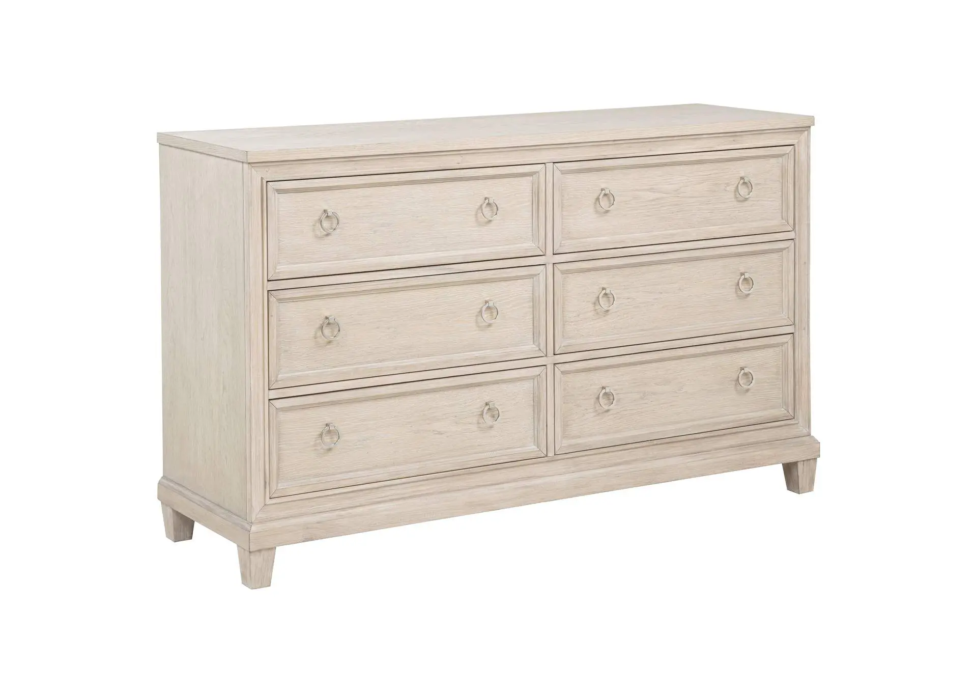 Pembroke 6-drawer Bedroom Dresser Cabinet Washed Oak