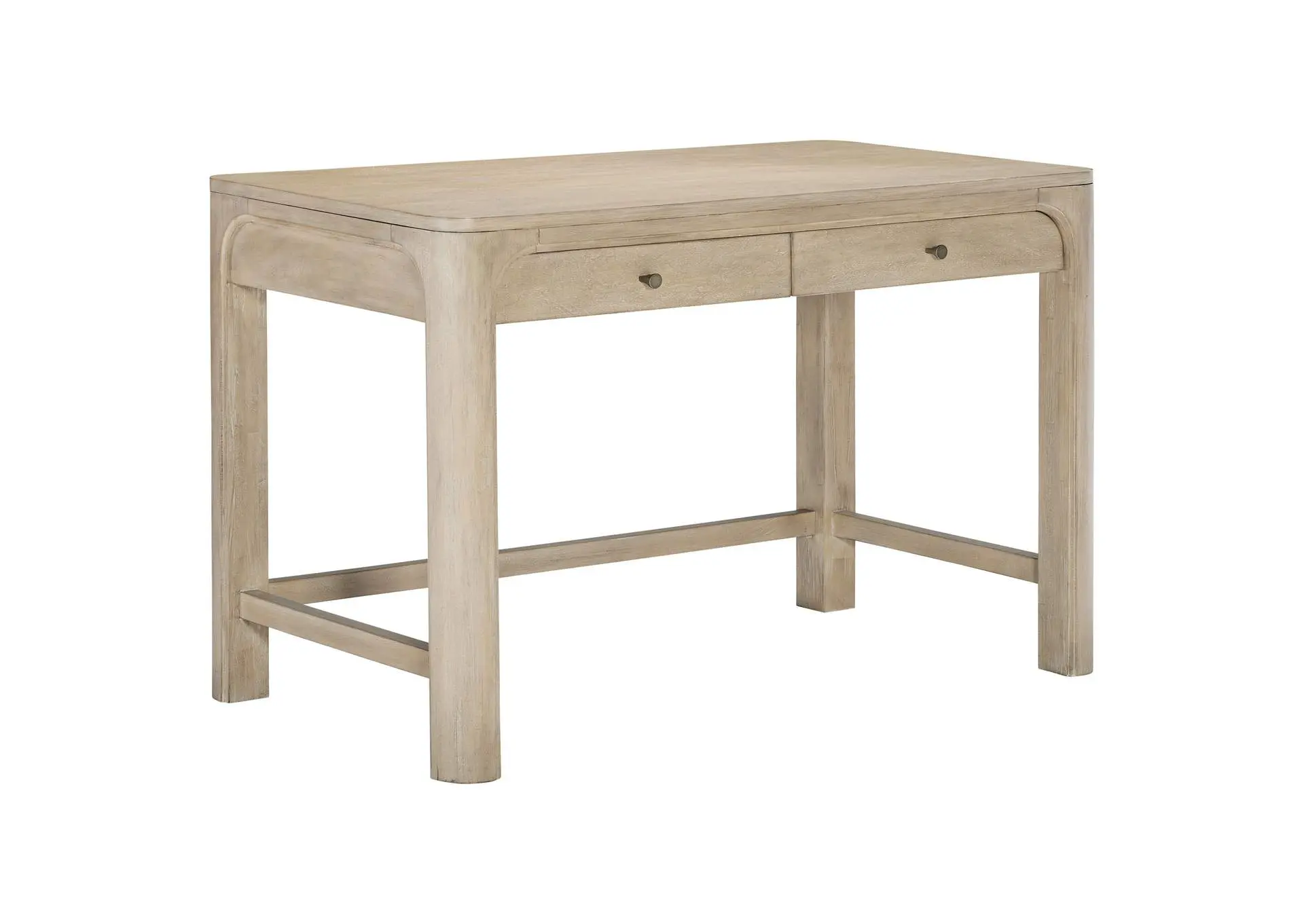 Solano 2-drawer Makeup Table Vanity Desk Weathered Mango