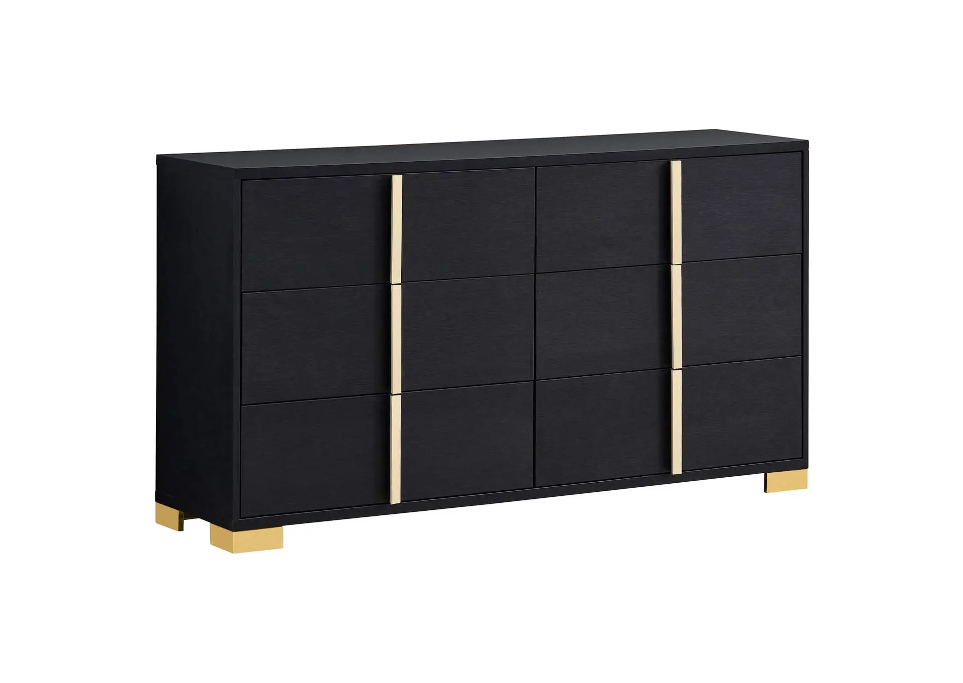 Marceline 6-drawer Dresser Black