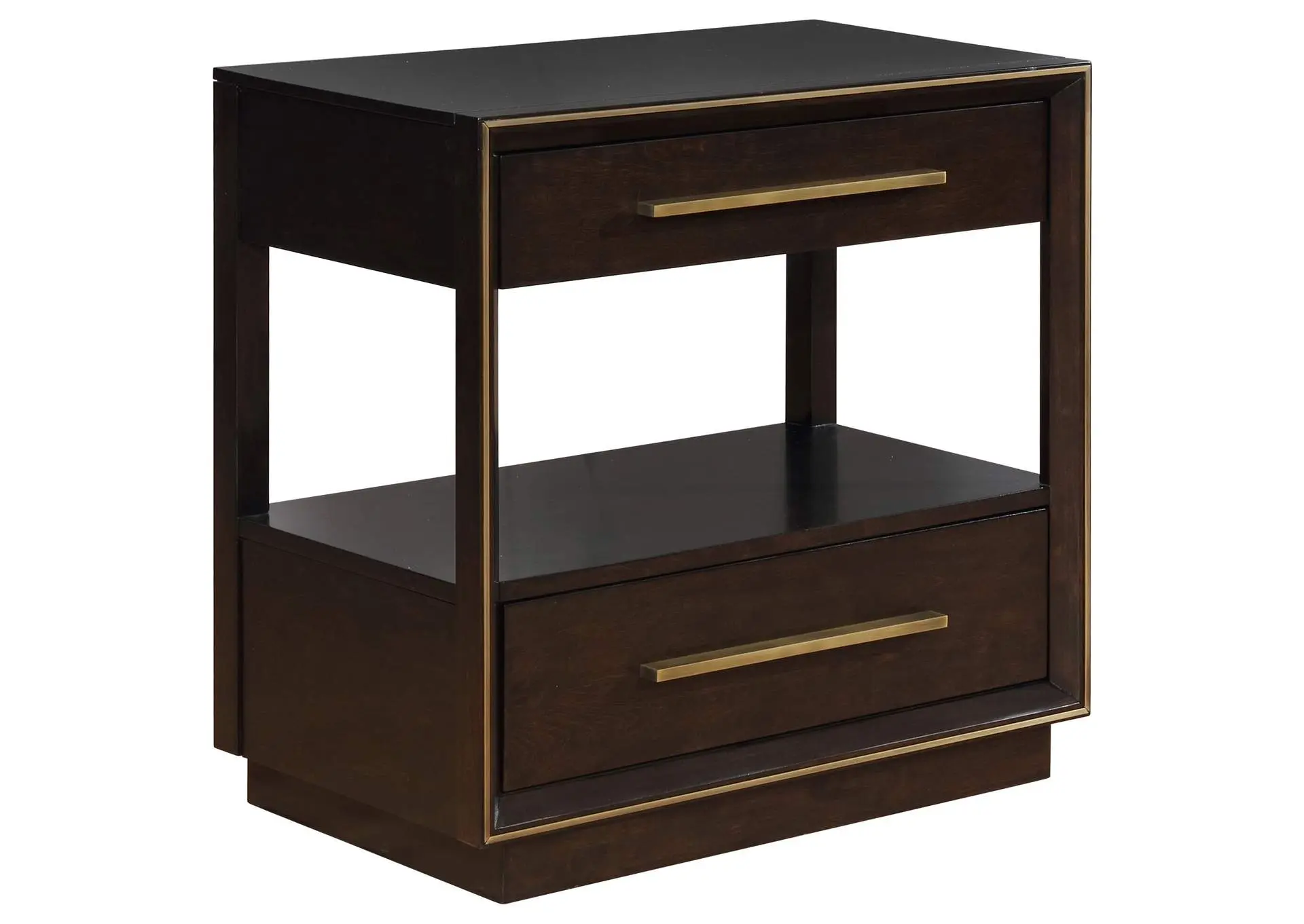 Durango 2-drawer Nightstand Smoked Peppercorn