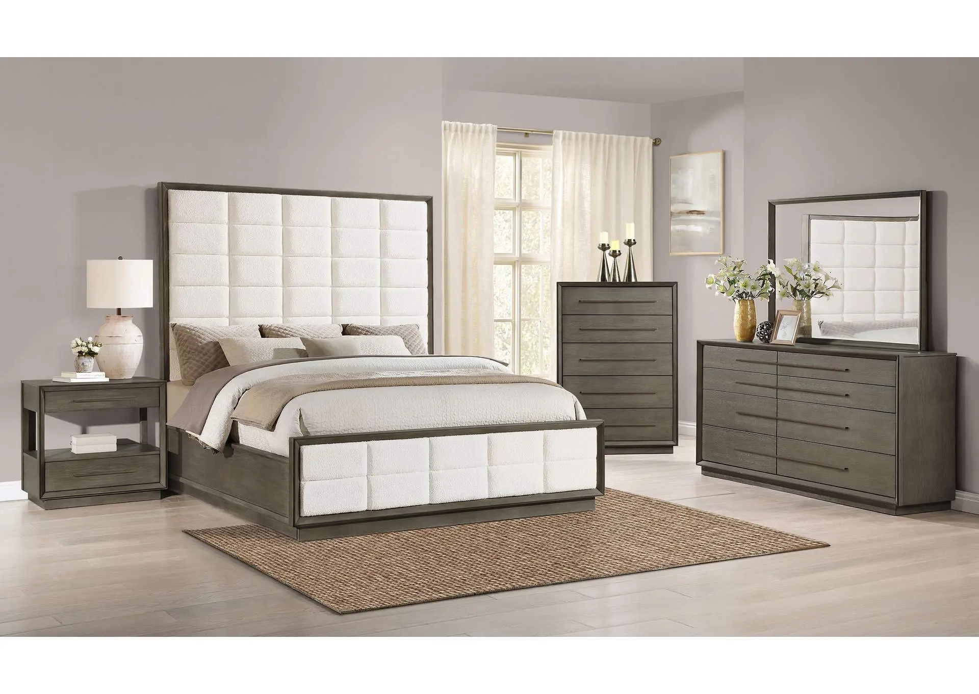 Durango 5-piece Queen Bedroom Set Taupe Oak