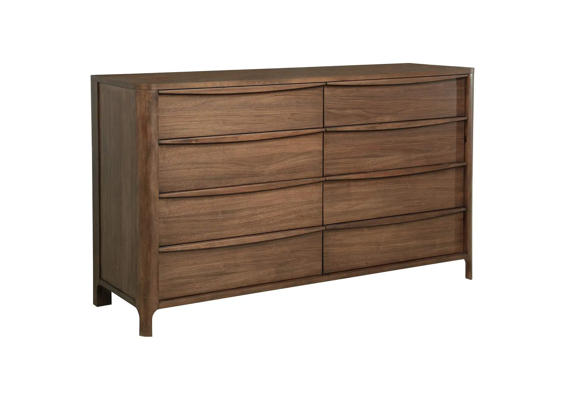 Maderia 8-drawer Dresser Cabinet Walnut