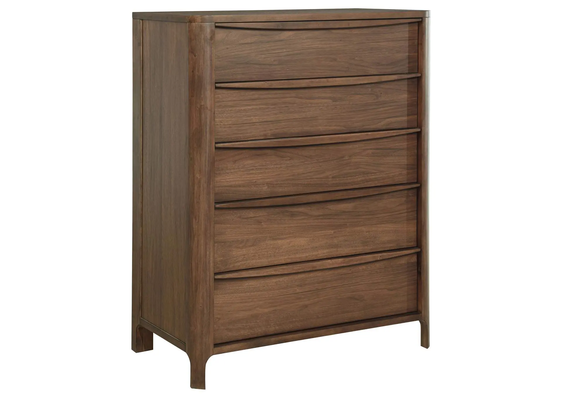 Maderia 5-drawer Chest of Drawers Walnut