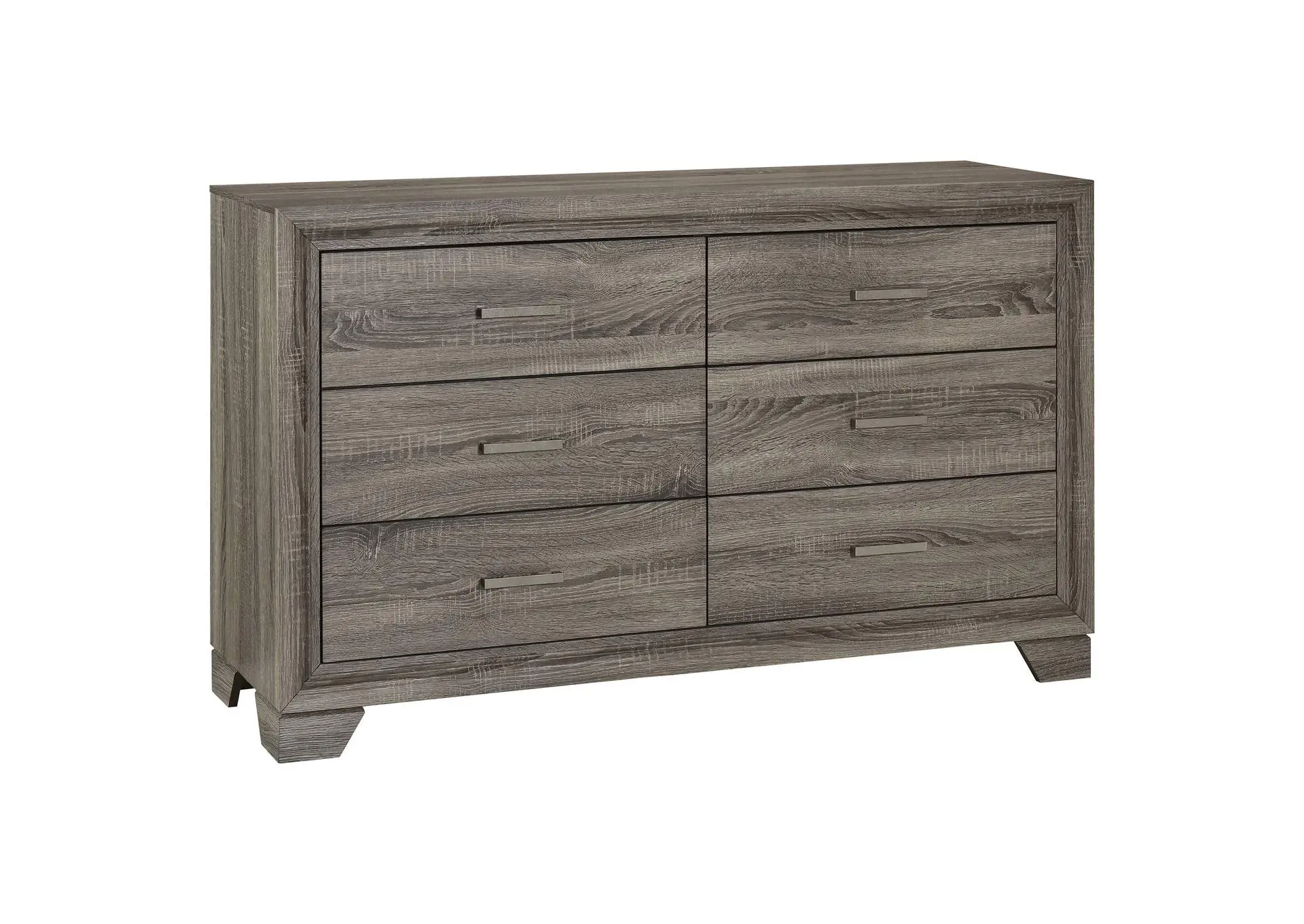 Wright 6-drawer Dresser Cabinet Brown Oak
