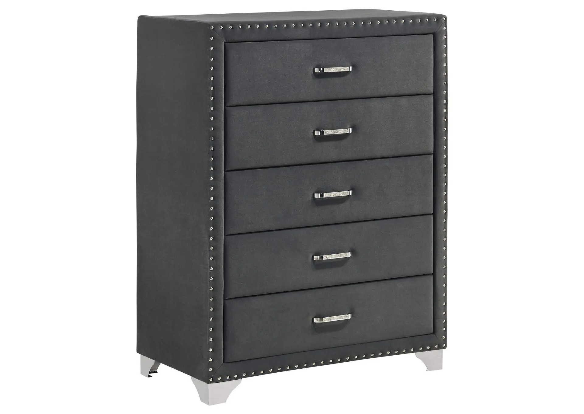 Melody 5-drawer Bedroom Chest Grey