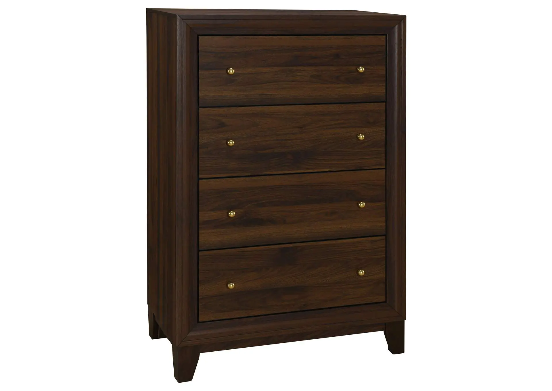 Welsley 4-drawer Chest of Drawers Walnut