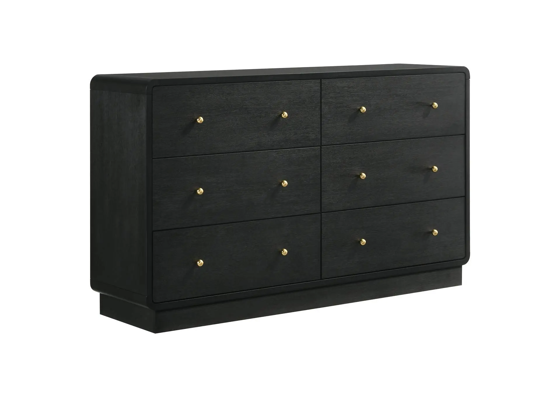 Cavelle 6-drawer Dresser Cabinet Black