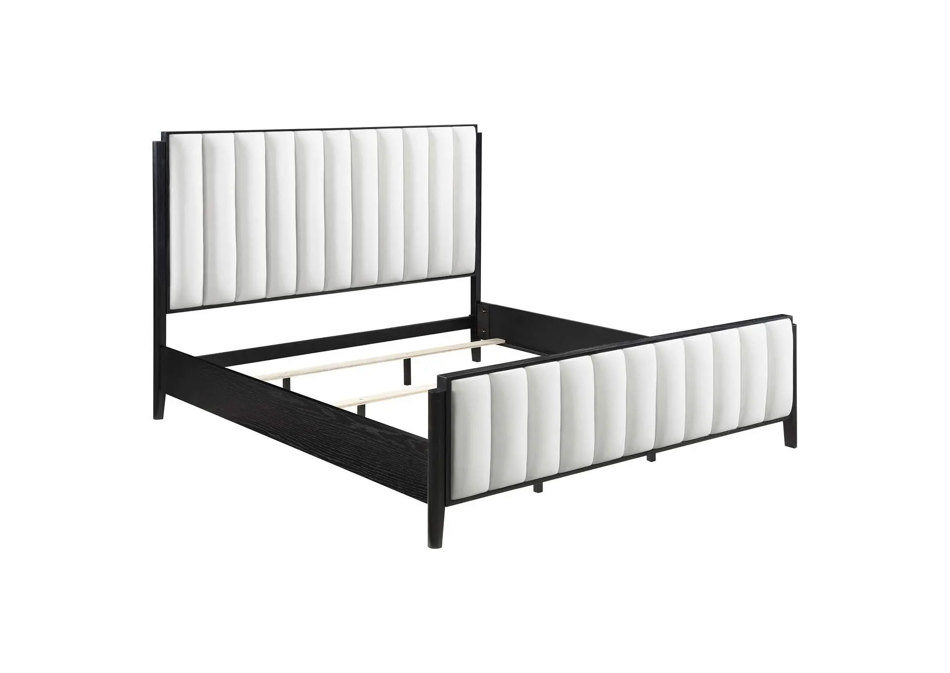 Brookmead 60-inch Upholstered Eastern King Bed Black