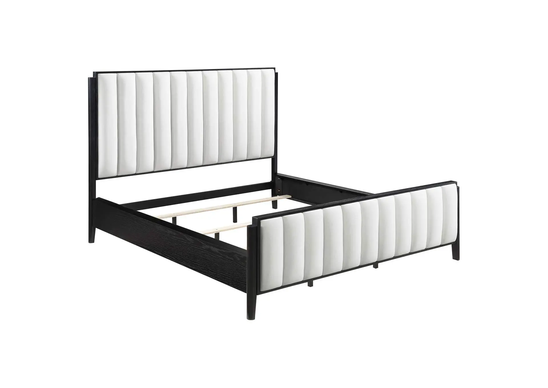 Brookmead 60-inch Upholstered California King Bed Black