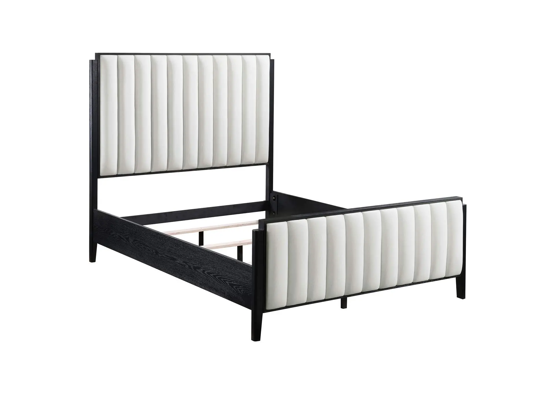 Brookmead 60-inch Upholstered Queen Bed Black