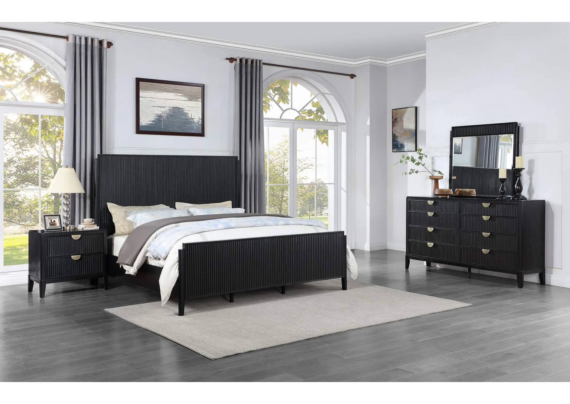 Brookmead 4-piece Queen Bedroom Set Black