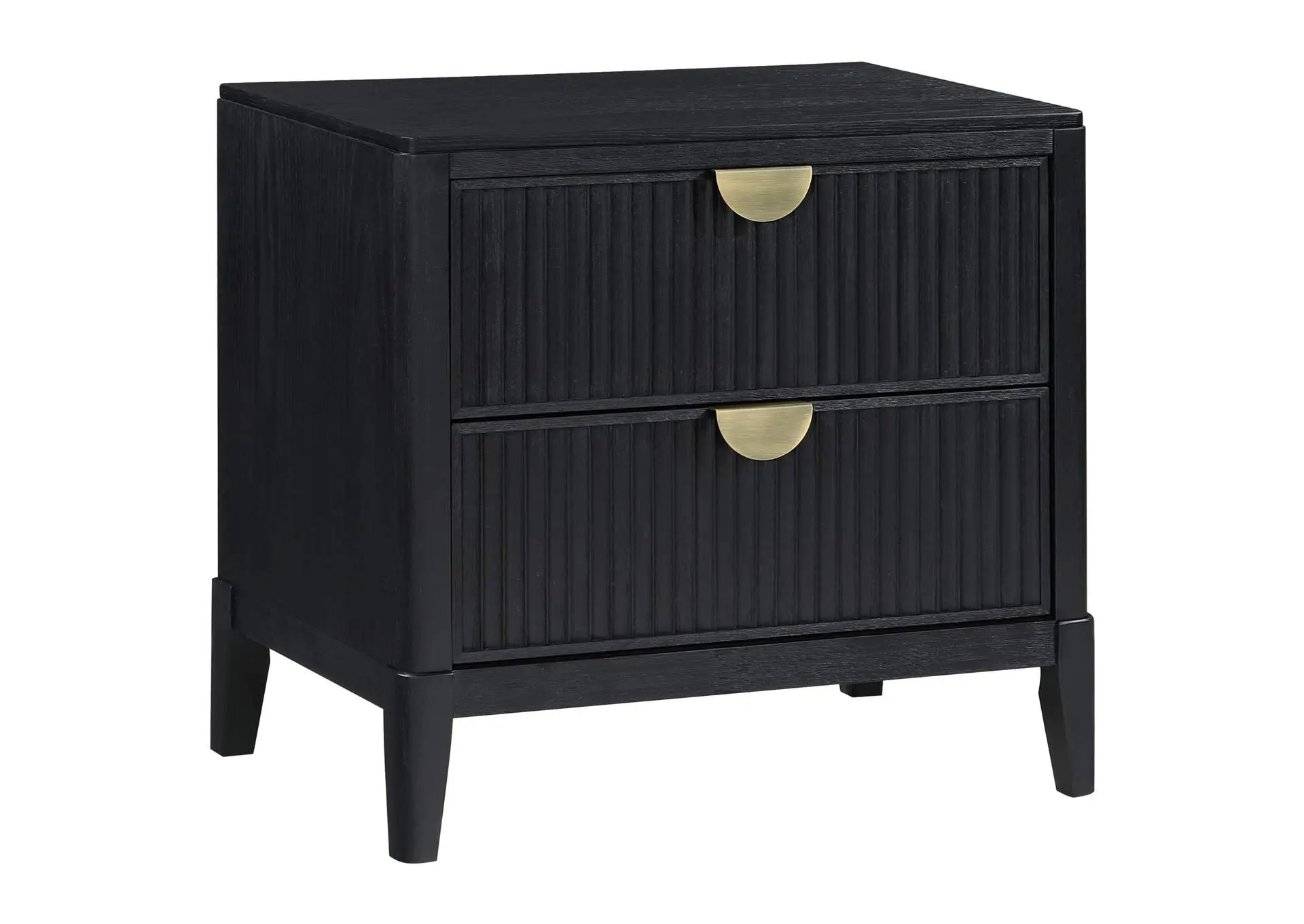 Brookmead 2-drawer Nightstand Black