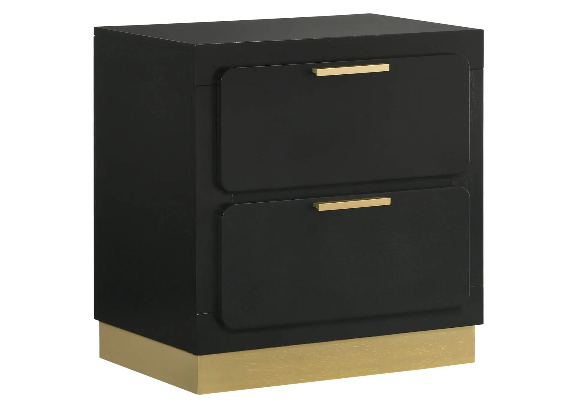 Caraway 2-drawer Nightstand Black