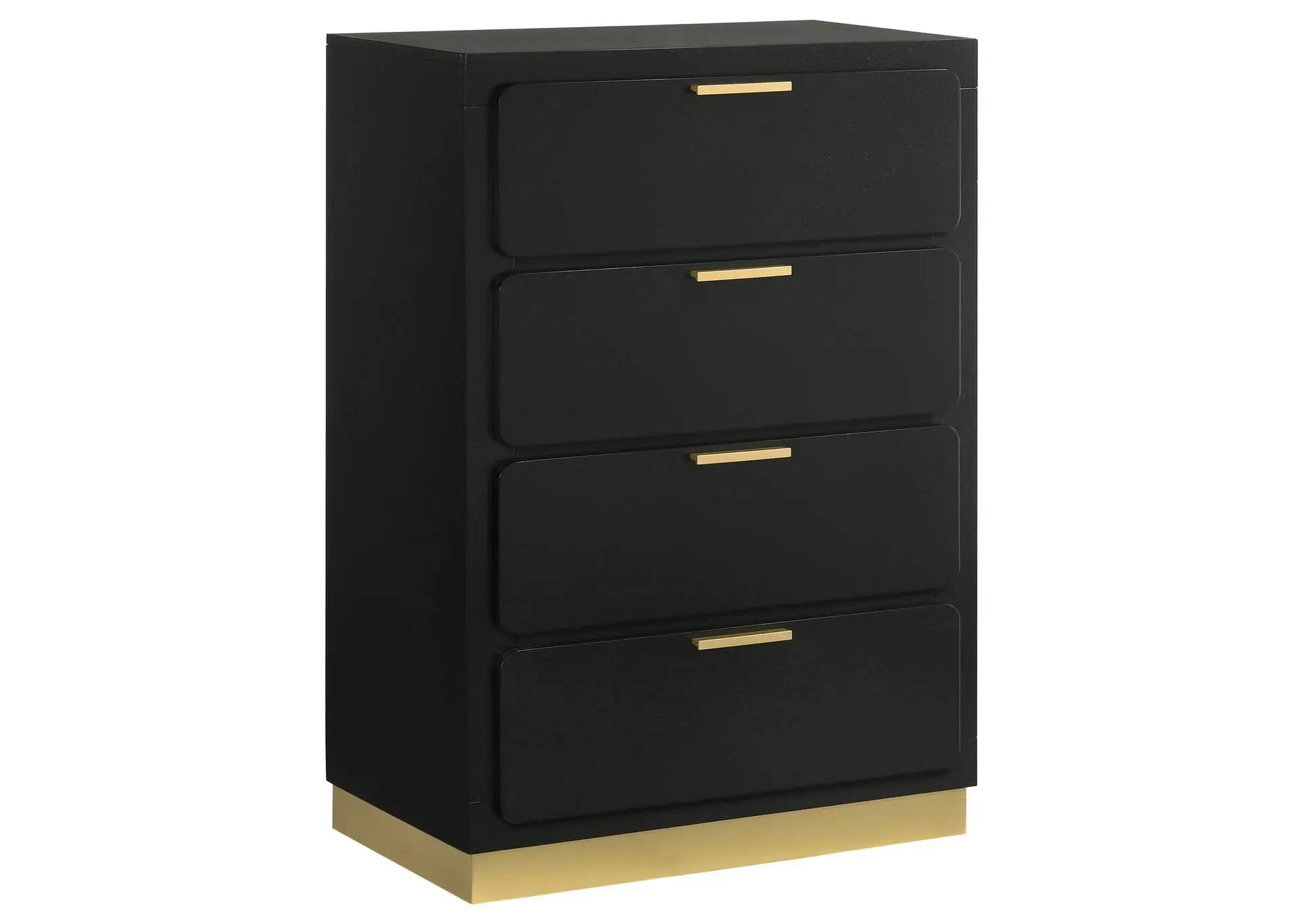 Caraway 4-drawer Bedroom Chest Black