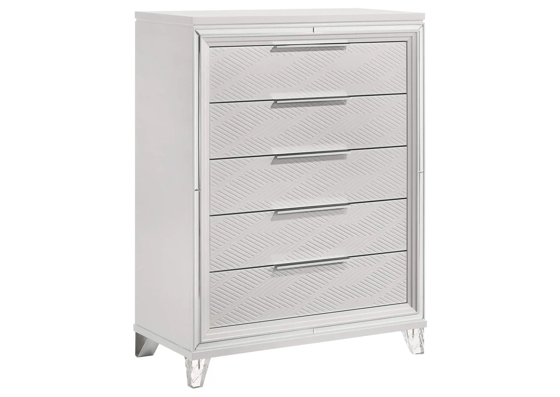 Marmore 5-drawer Bedroom Chest of Drawers White