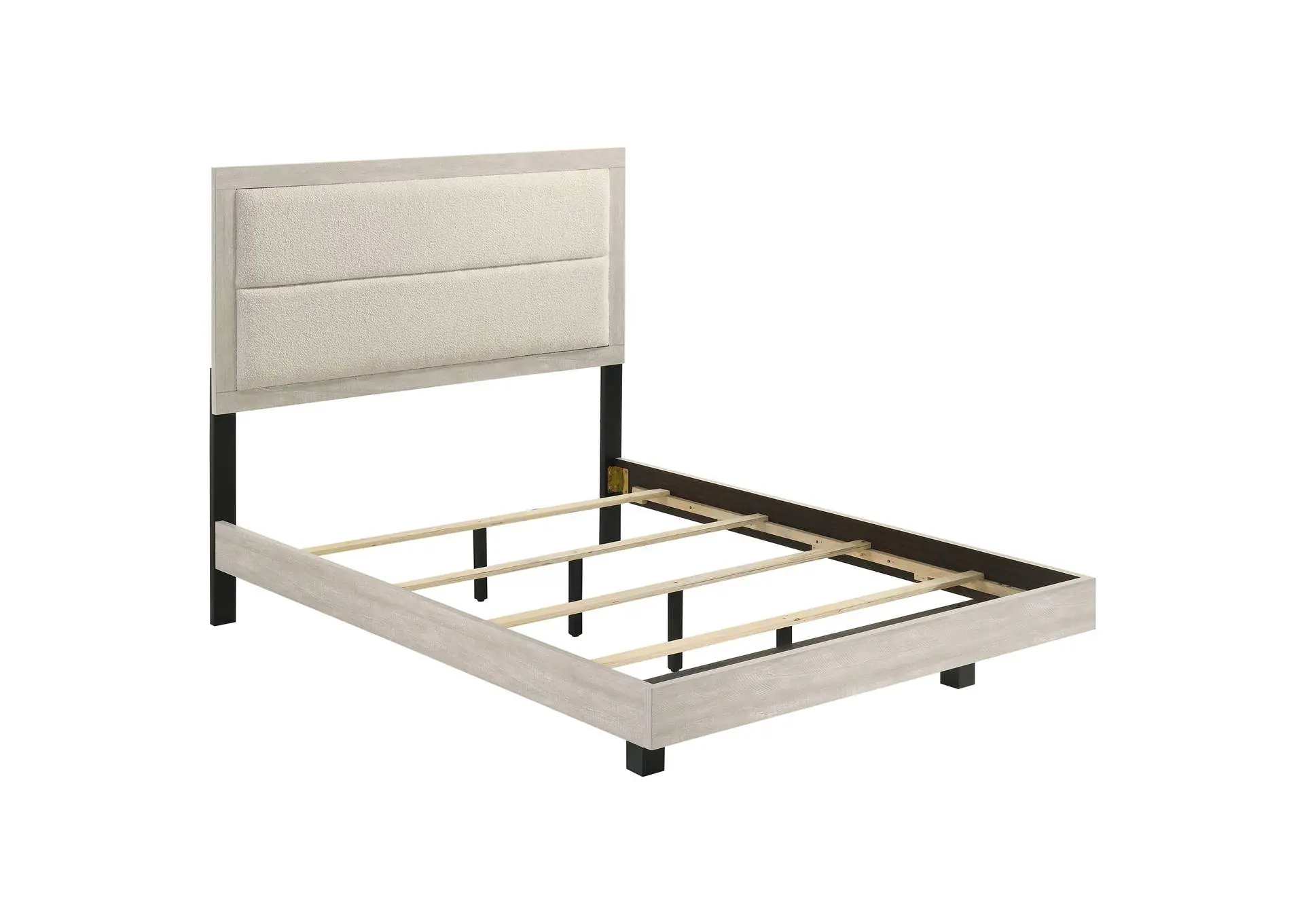 Trenton 54-inch Wood Full Panel Bed Rustic Cream