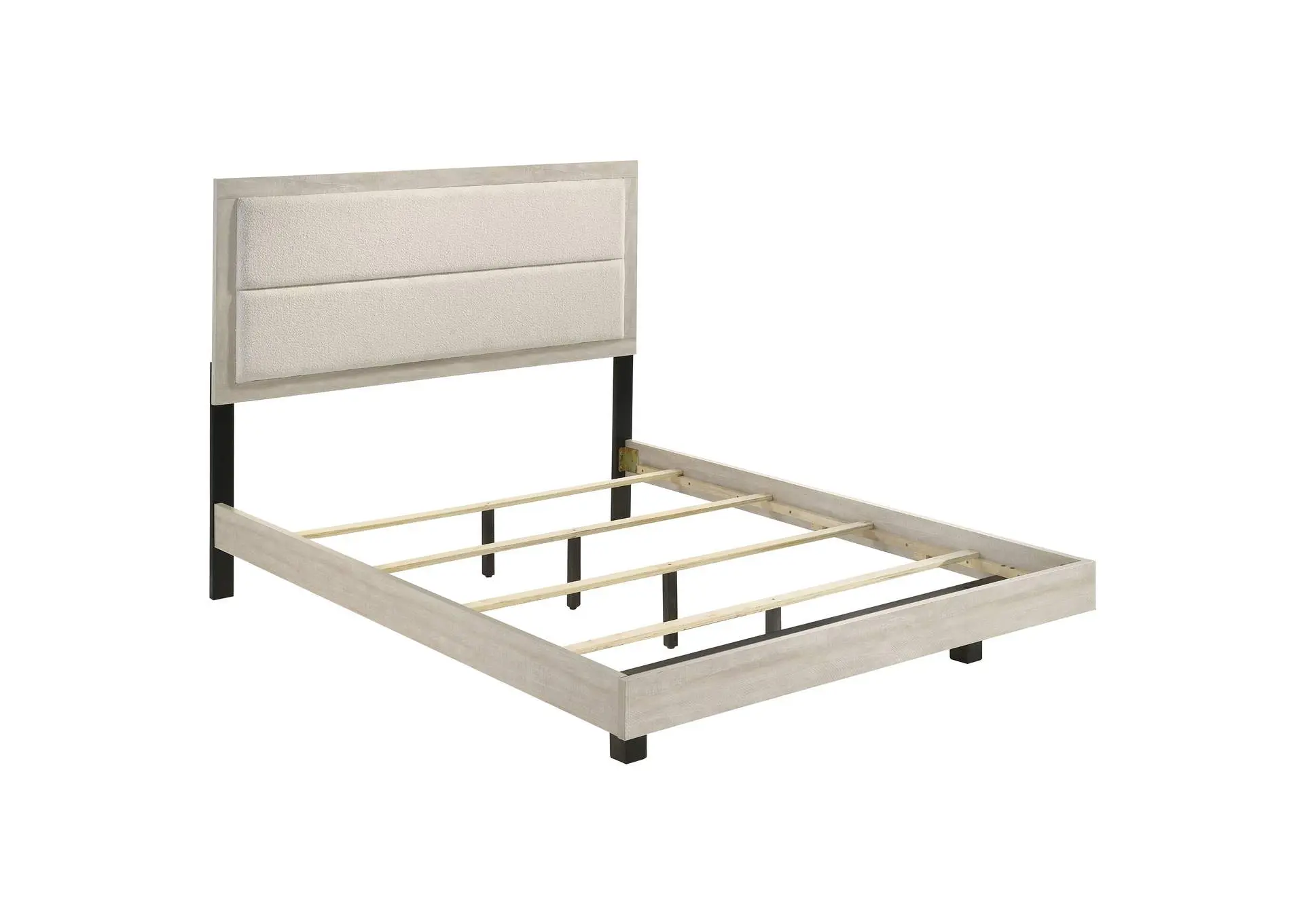 Trenton 54-inch Wood Queen Panel Bed Rustic Cream