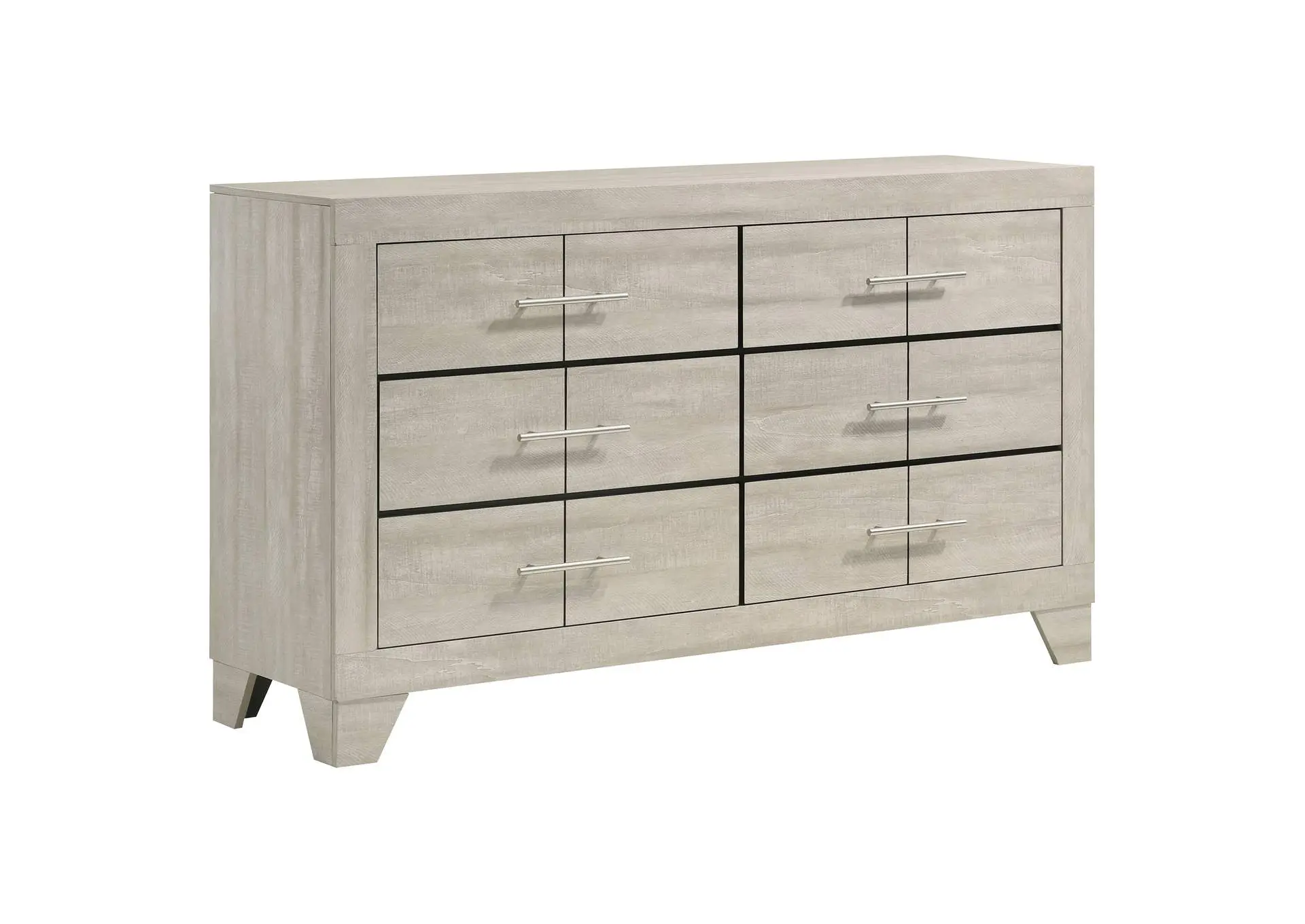 Trenton 6-drawer Bedroom Dresser Rustic Cream