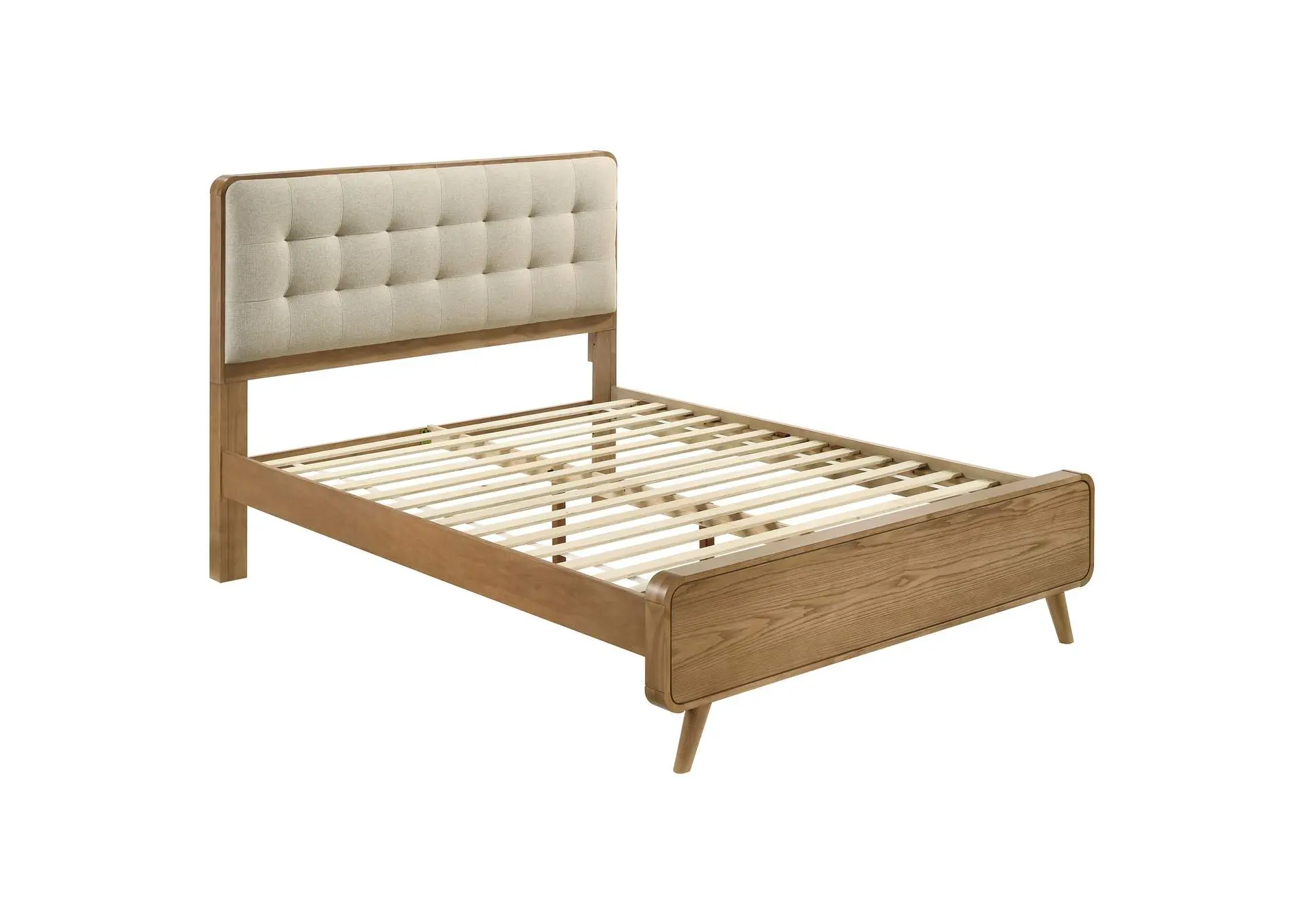 Robyn Wood California King Platform Bed Light Ash