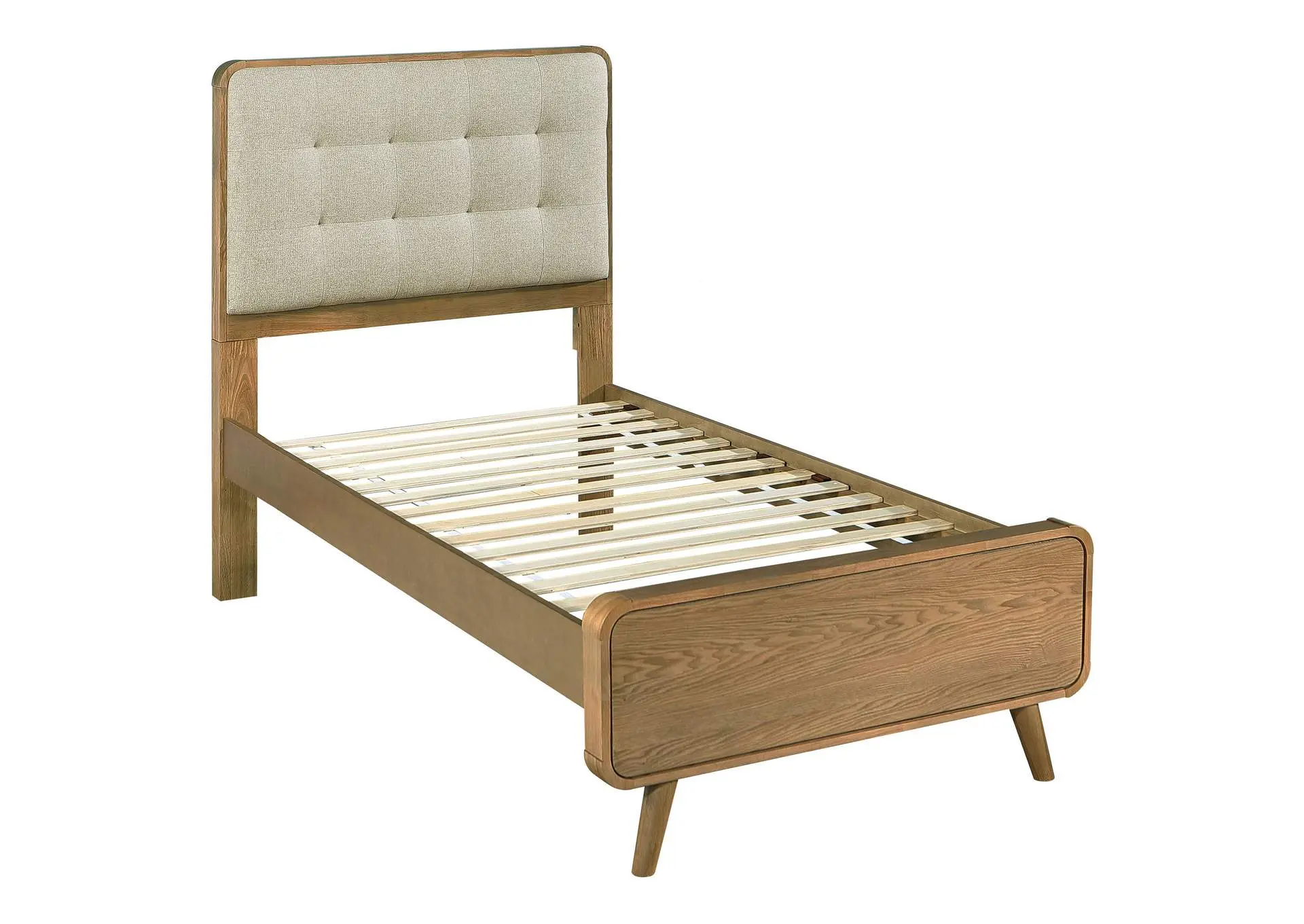 Robyn Wood Twin Platform Bed Light Ash