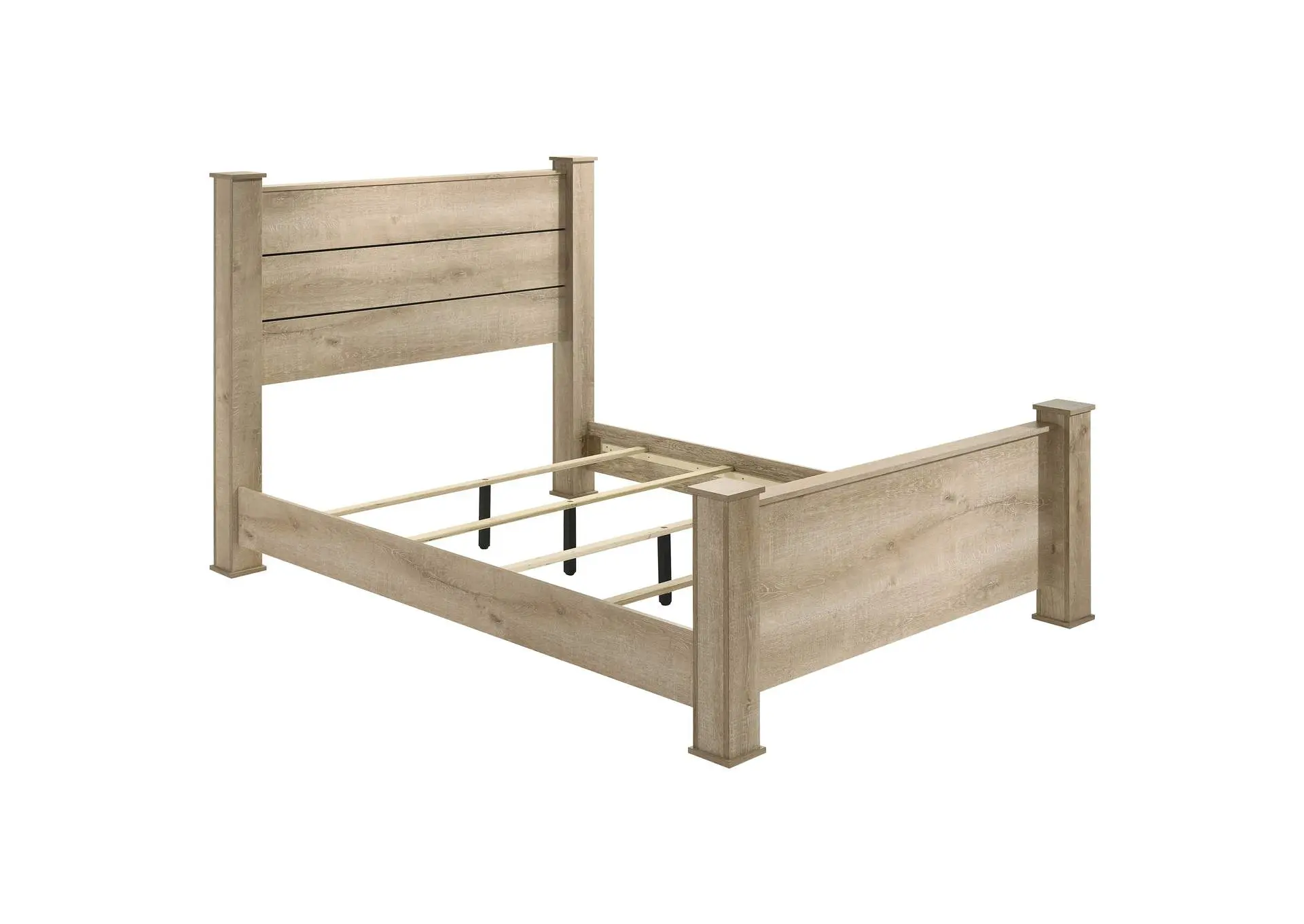 Oakglen 55-inch Queen Panel Bed Weathered Oak