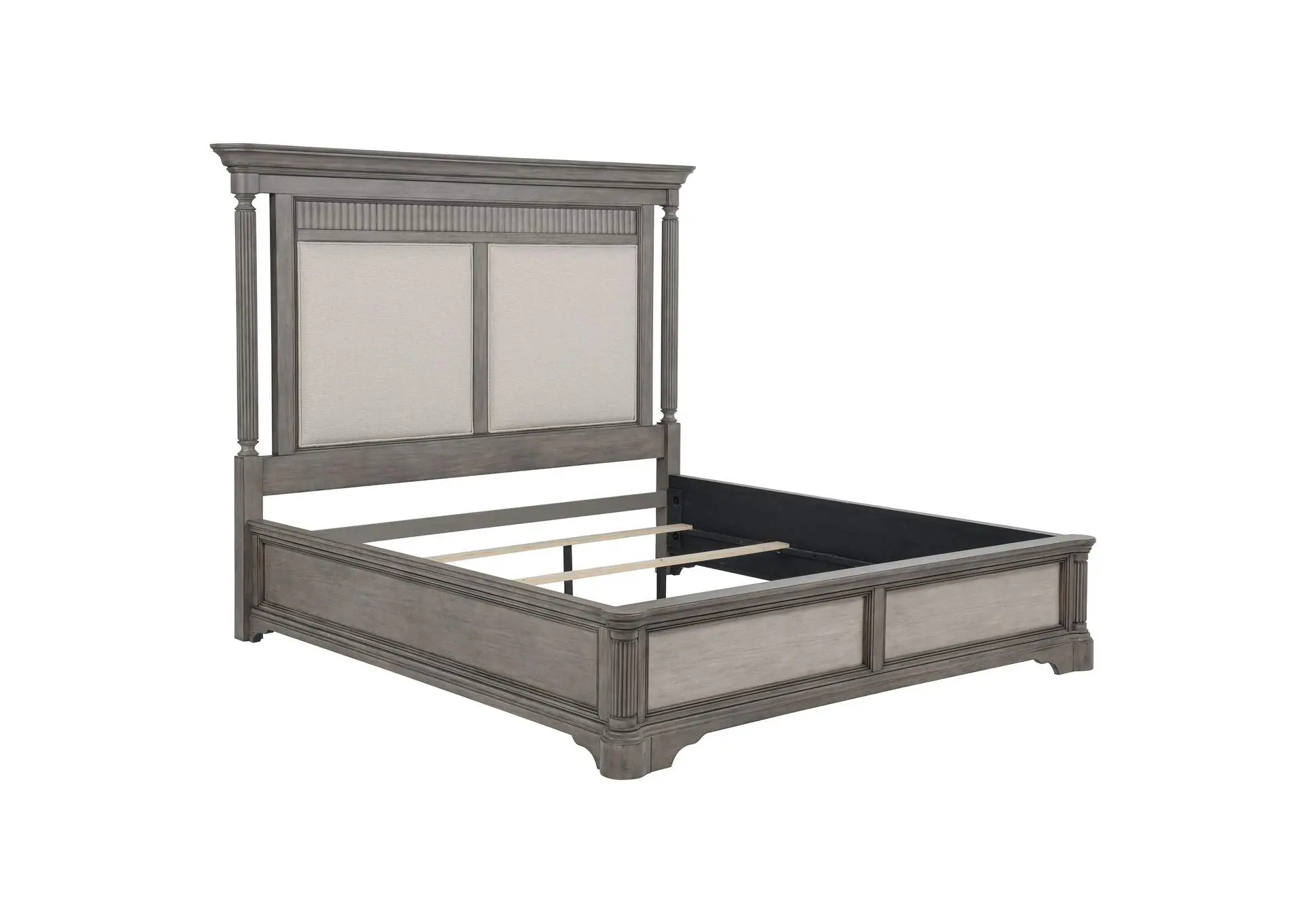 Cresswell California King Panel Bed Weathered Taupe