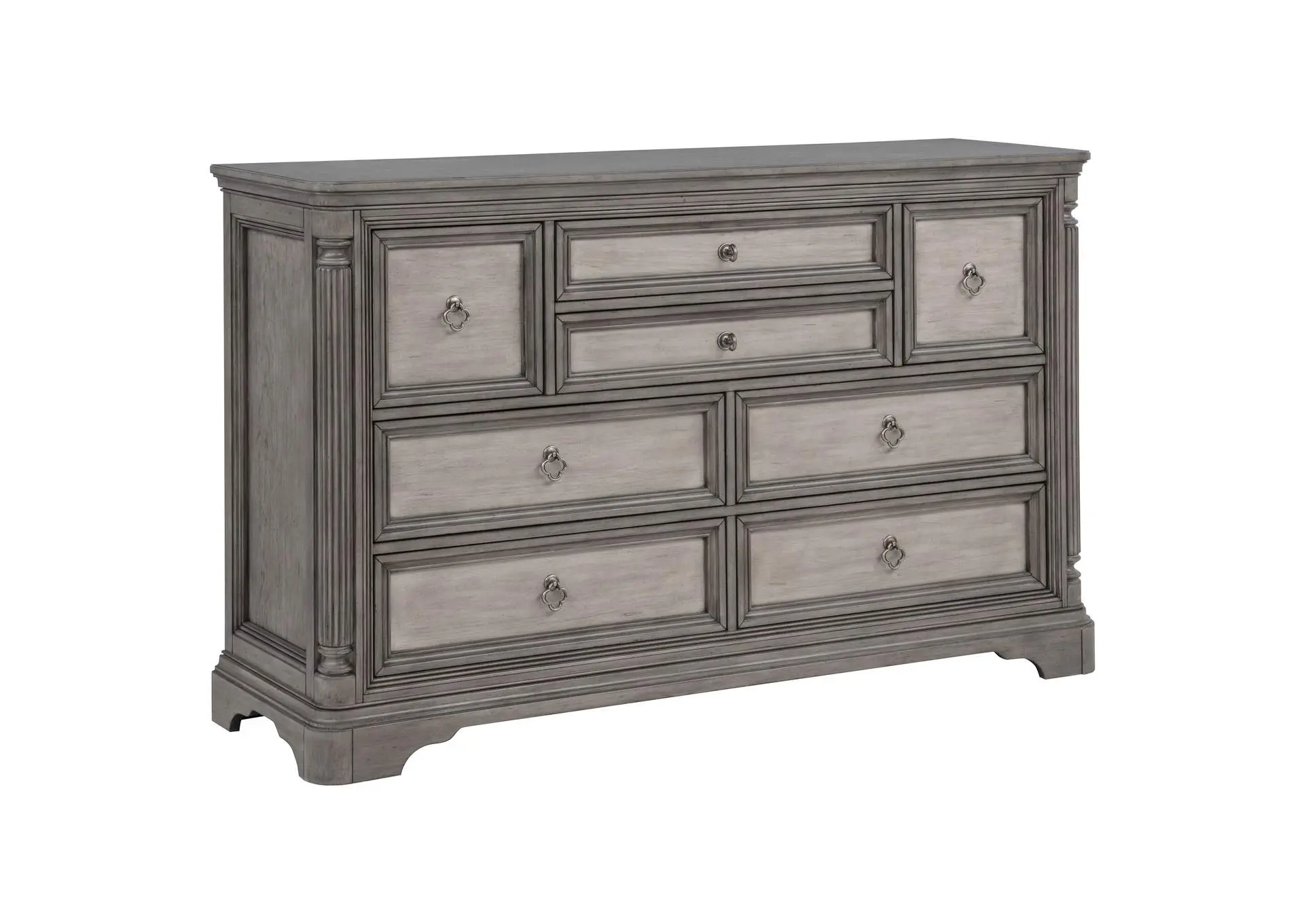 Cresswell 8-drawer Bedroom Dresser Weathered Taupe
