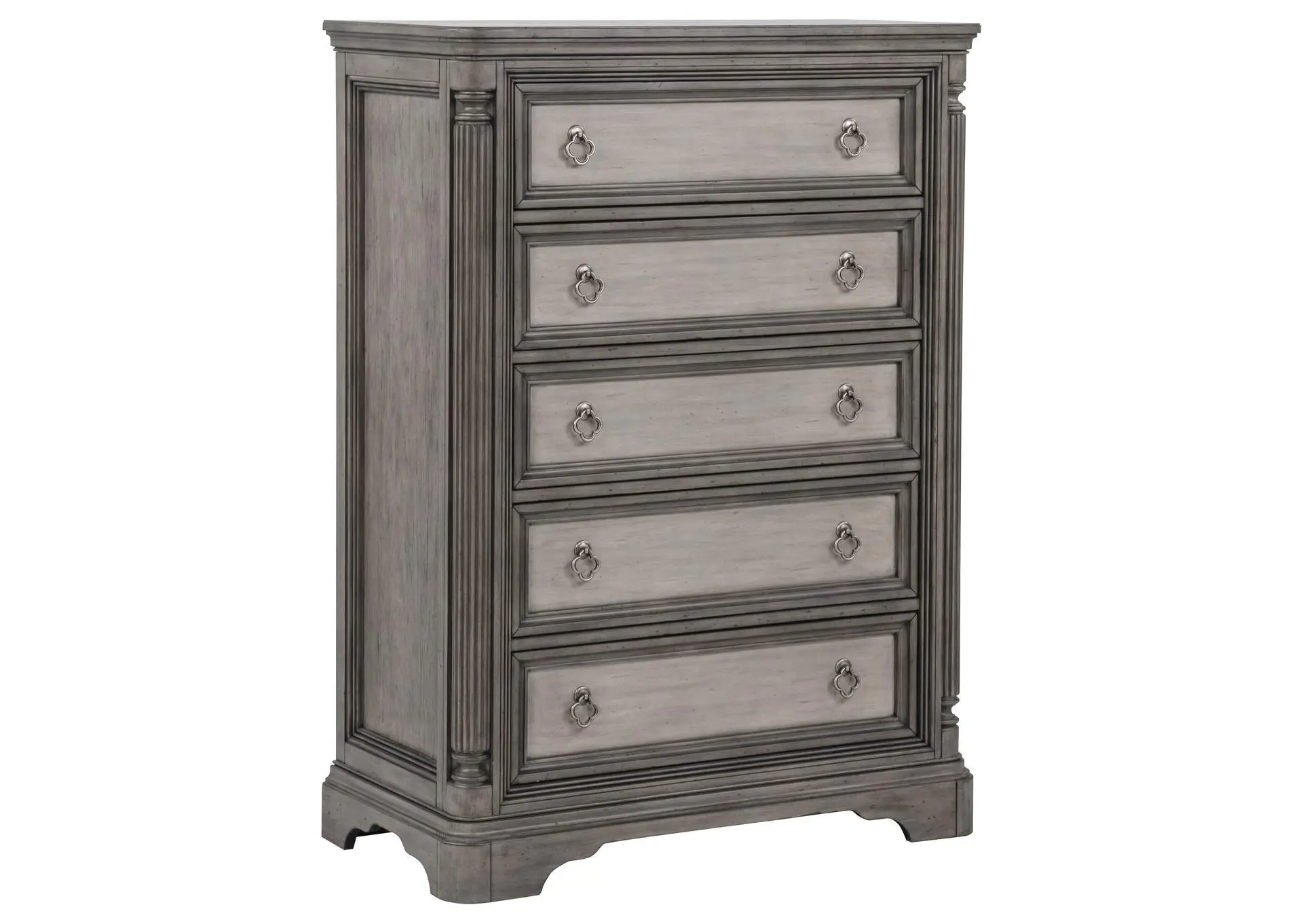 Cresswell 5-drawer Chest of Drawers Weathered Taupe