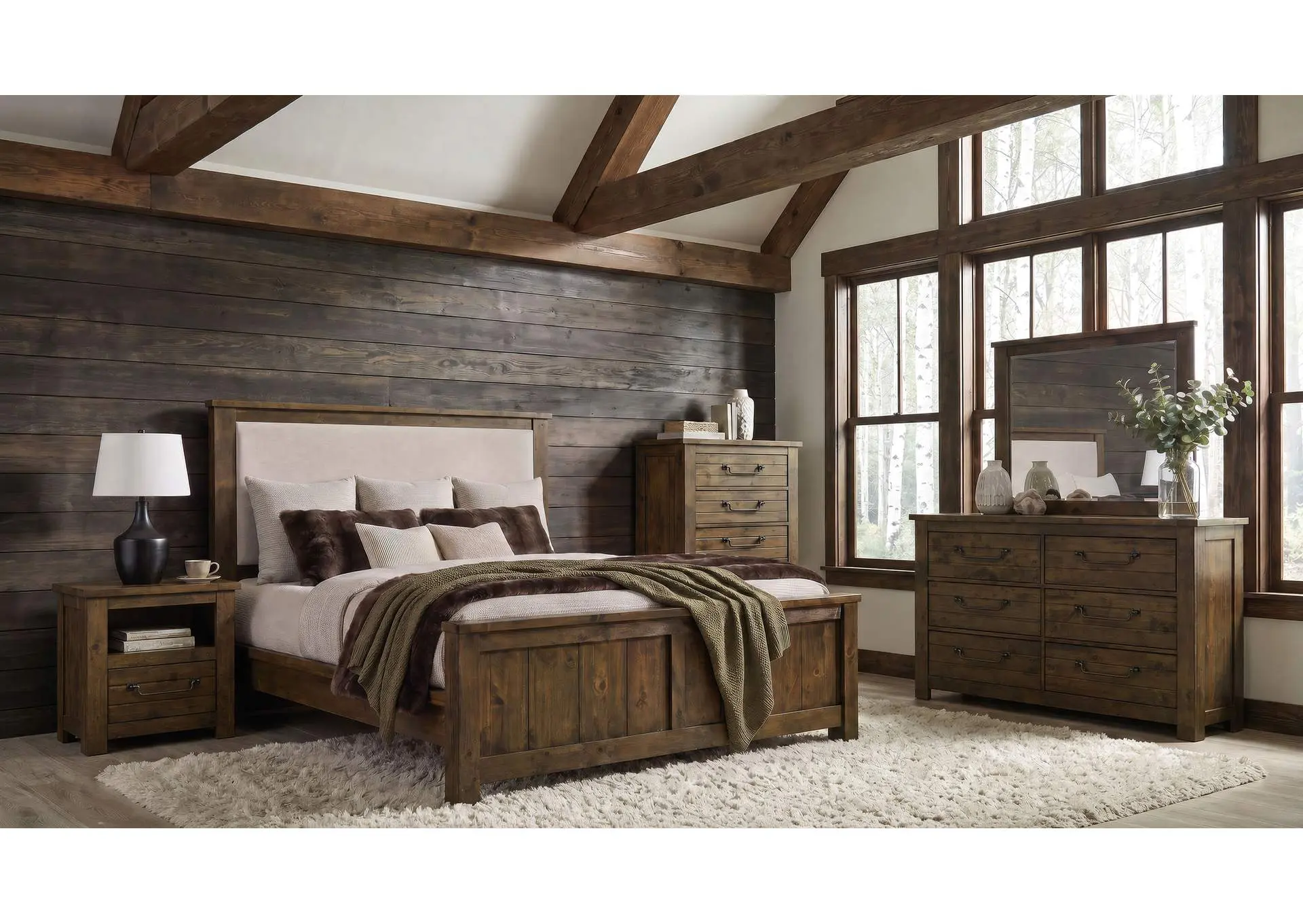 Doherty 5-piece California King Bedroom Set Rustic Brown