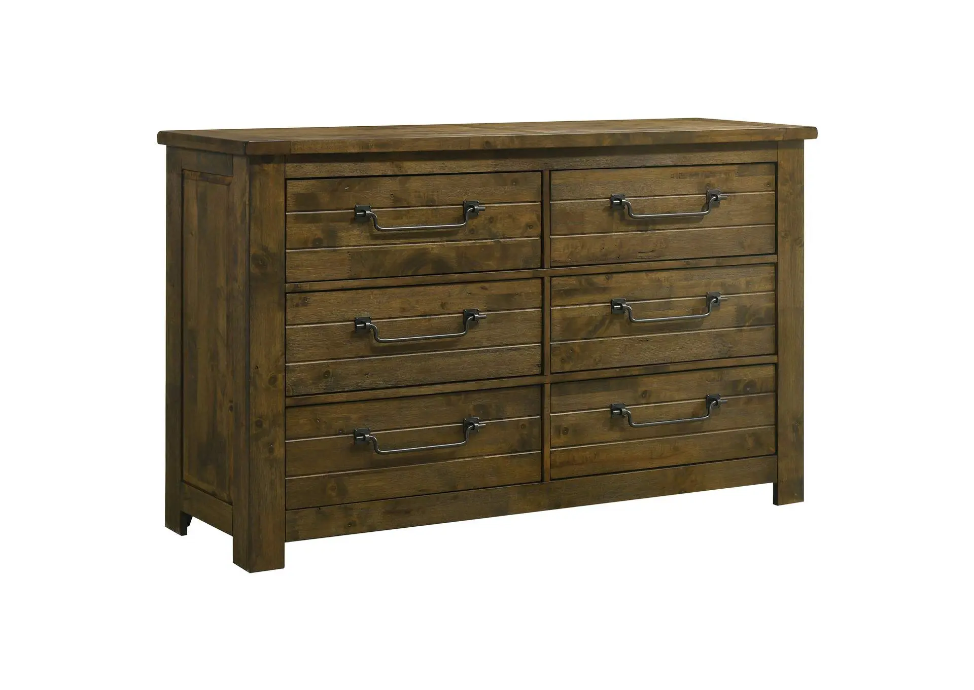 Doherty 6-drawer Bedroom Dresser Rustic Brown