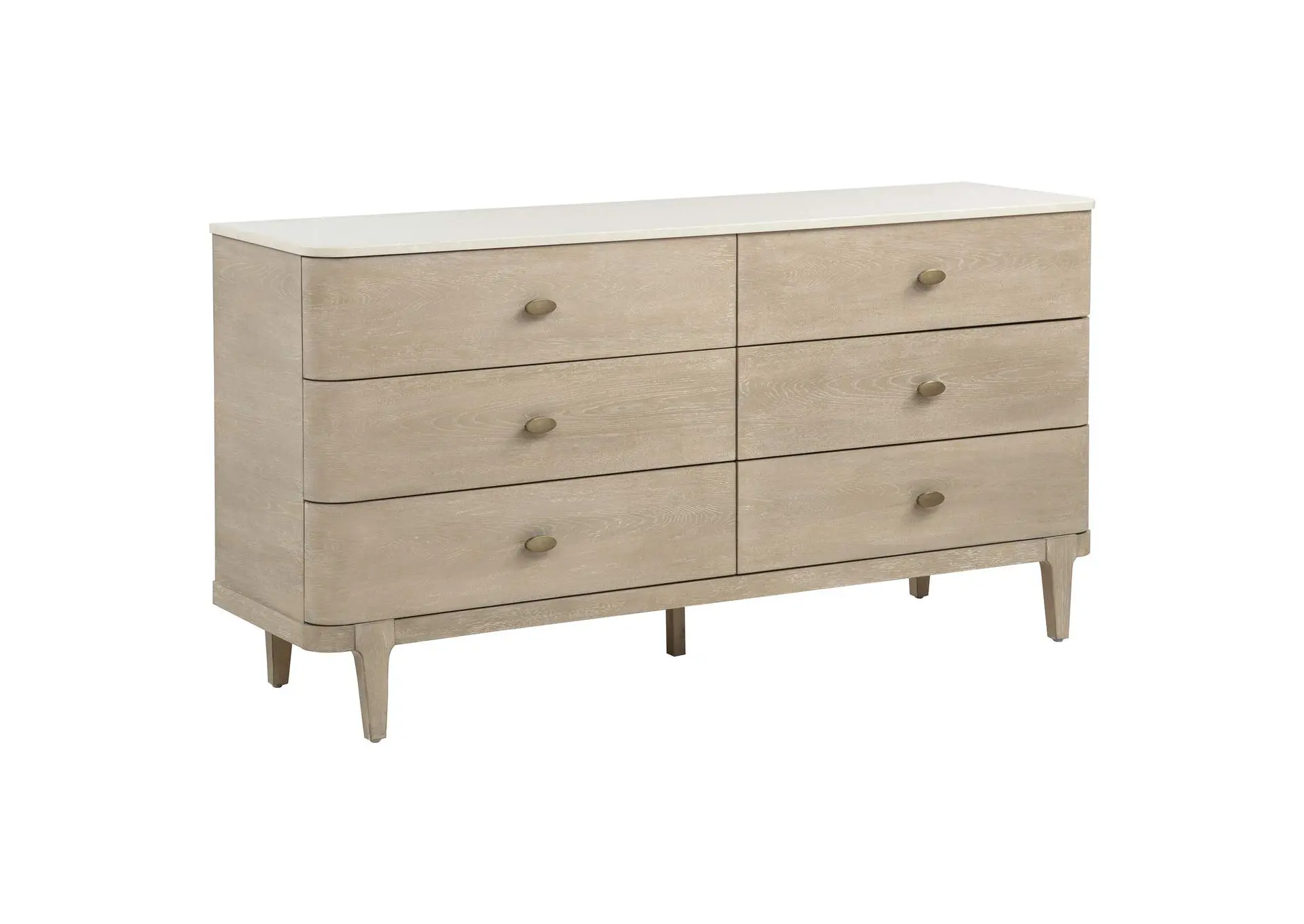 Lucaire 6-drawer Dresser Cabinet Sandstone