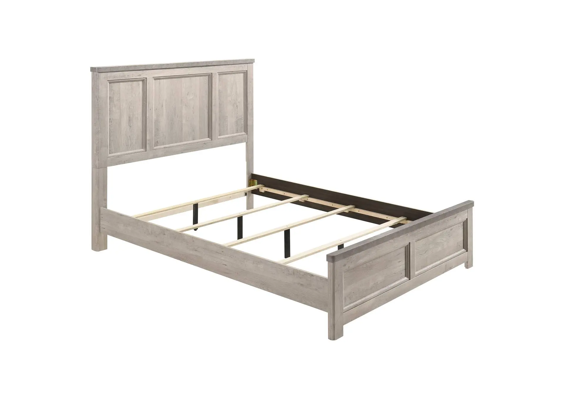 Nevado Farmhouse Queen Panel Bed Grey and Weathered Taupe