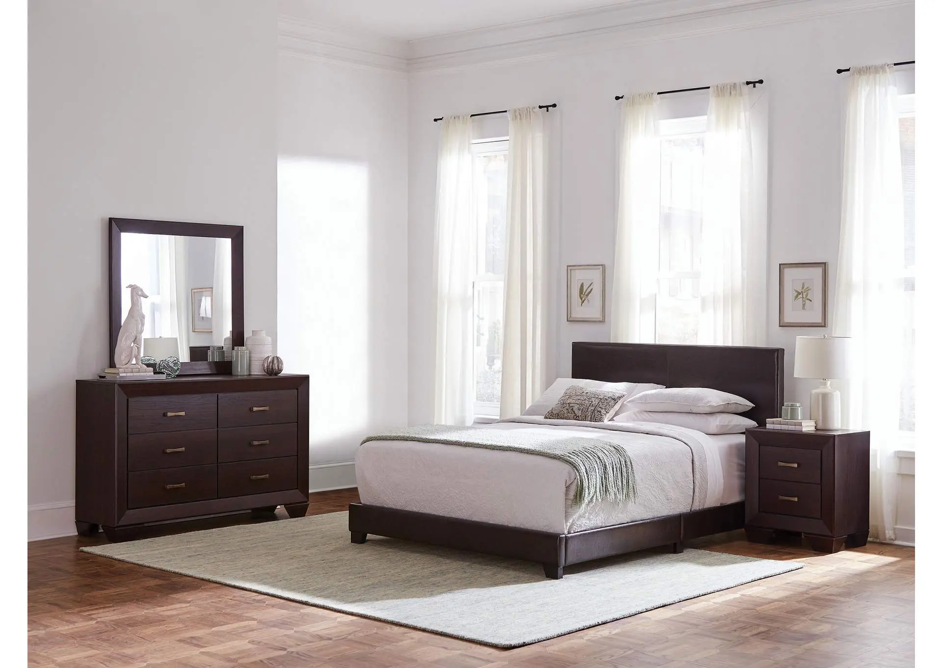 Dorian 4-piece Twin Bedroom Set Dark Cocoa