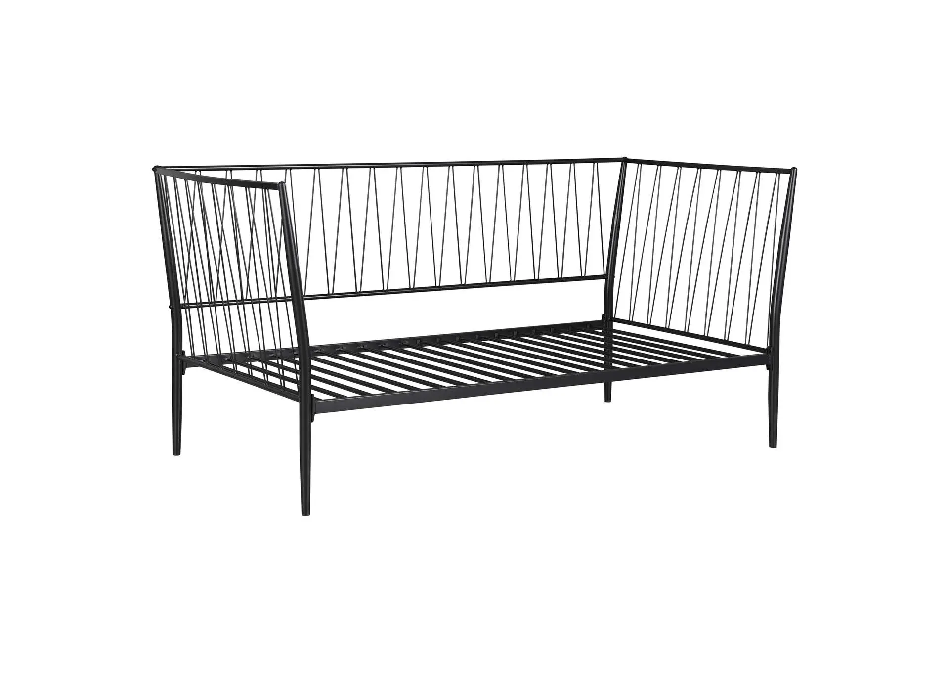 Richland Metal Twin Daybed Bed Frame Matte Black