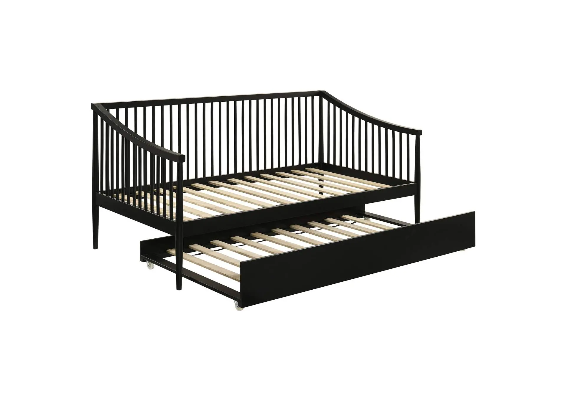 Delgado Windsor Twin Wood Daybed with Trundle Black