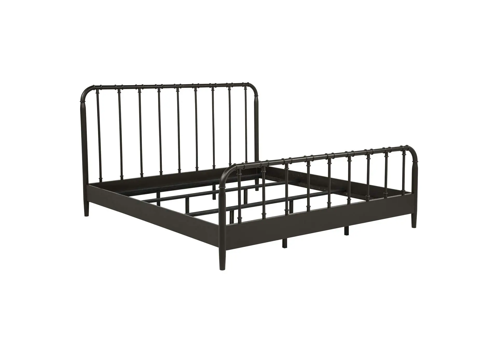 Rocco All Wood Water Pipe Open Frame Eastern King Bed Dark Bronze