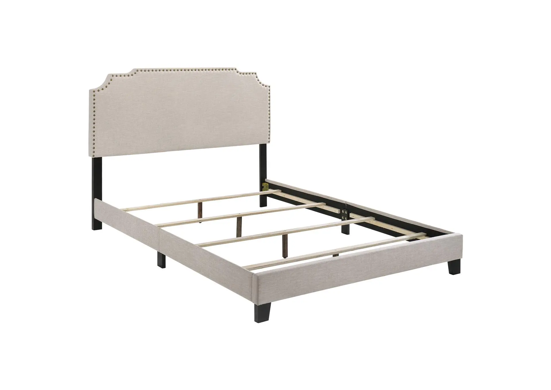 Tamarac Upholstered Eastern King Panel Bed Beige