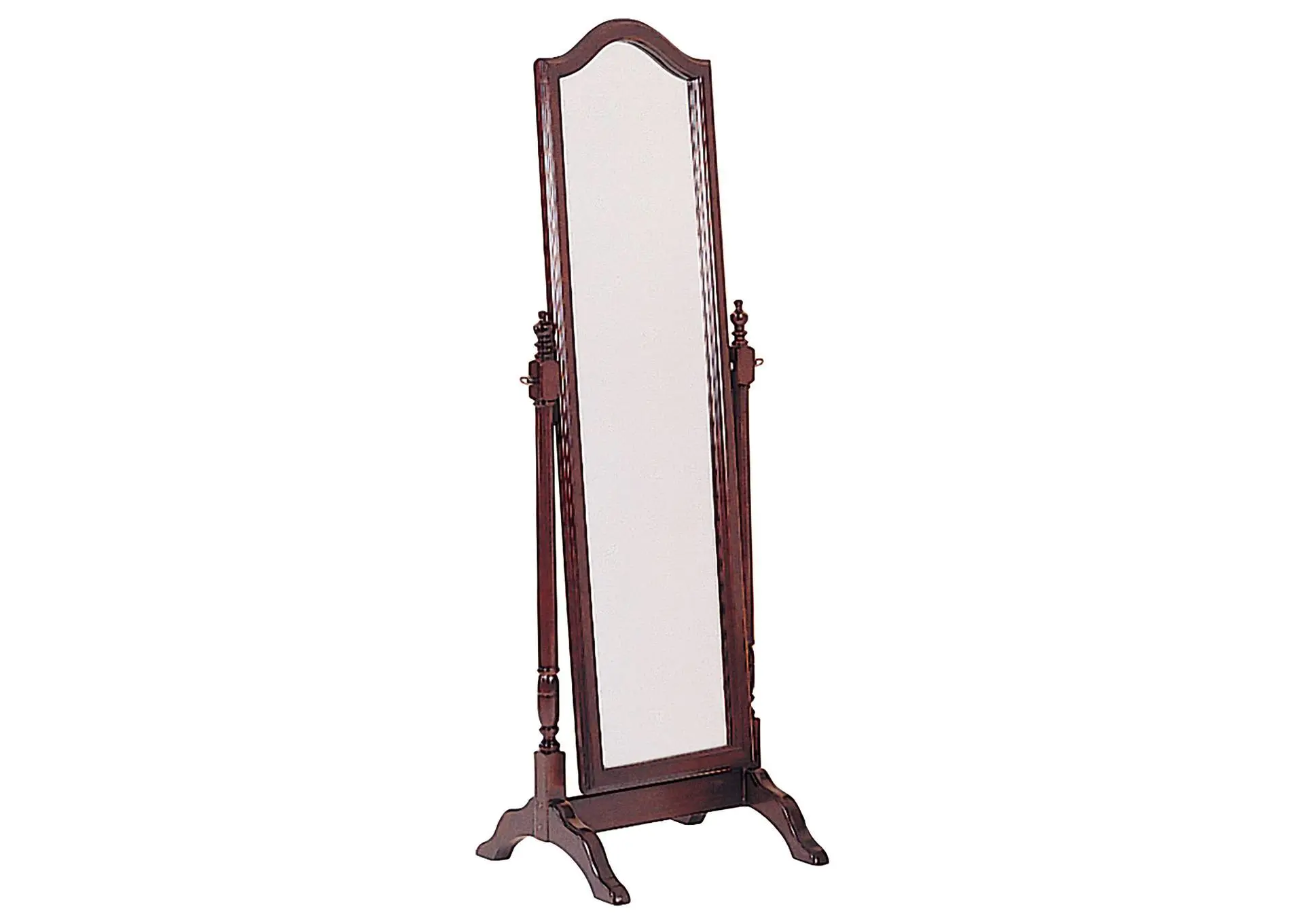 Cabot Wood Adjustable Full Length Cheval Mirror Merlot