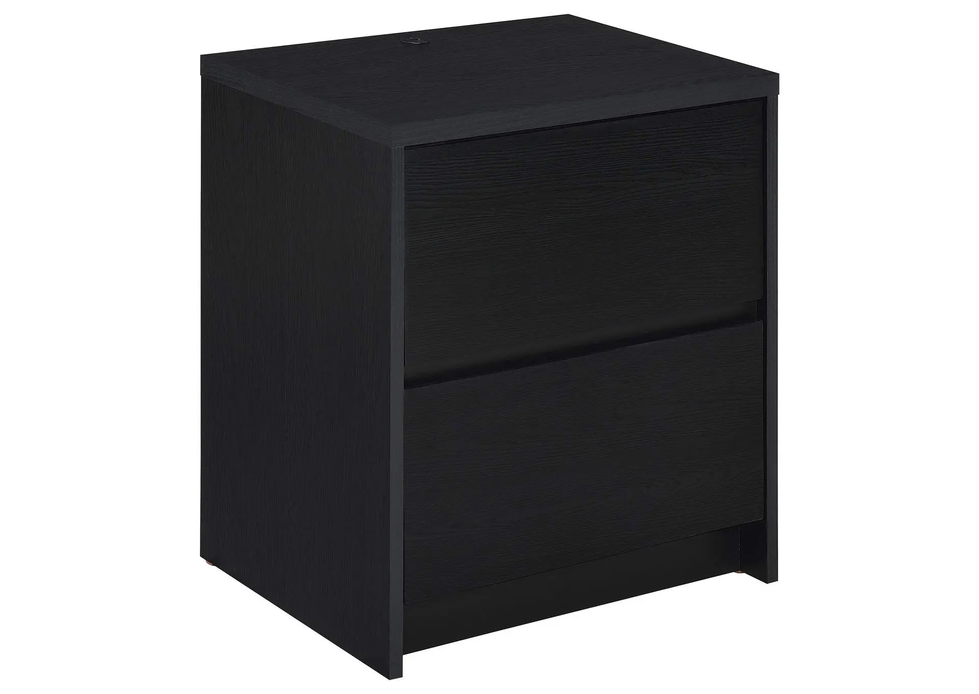 Westpark 2-drawer Nightstand LED Lights and USB Black