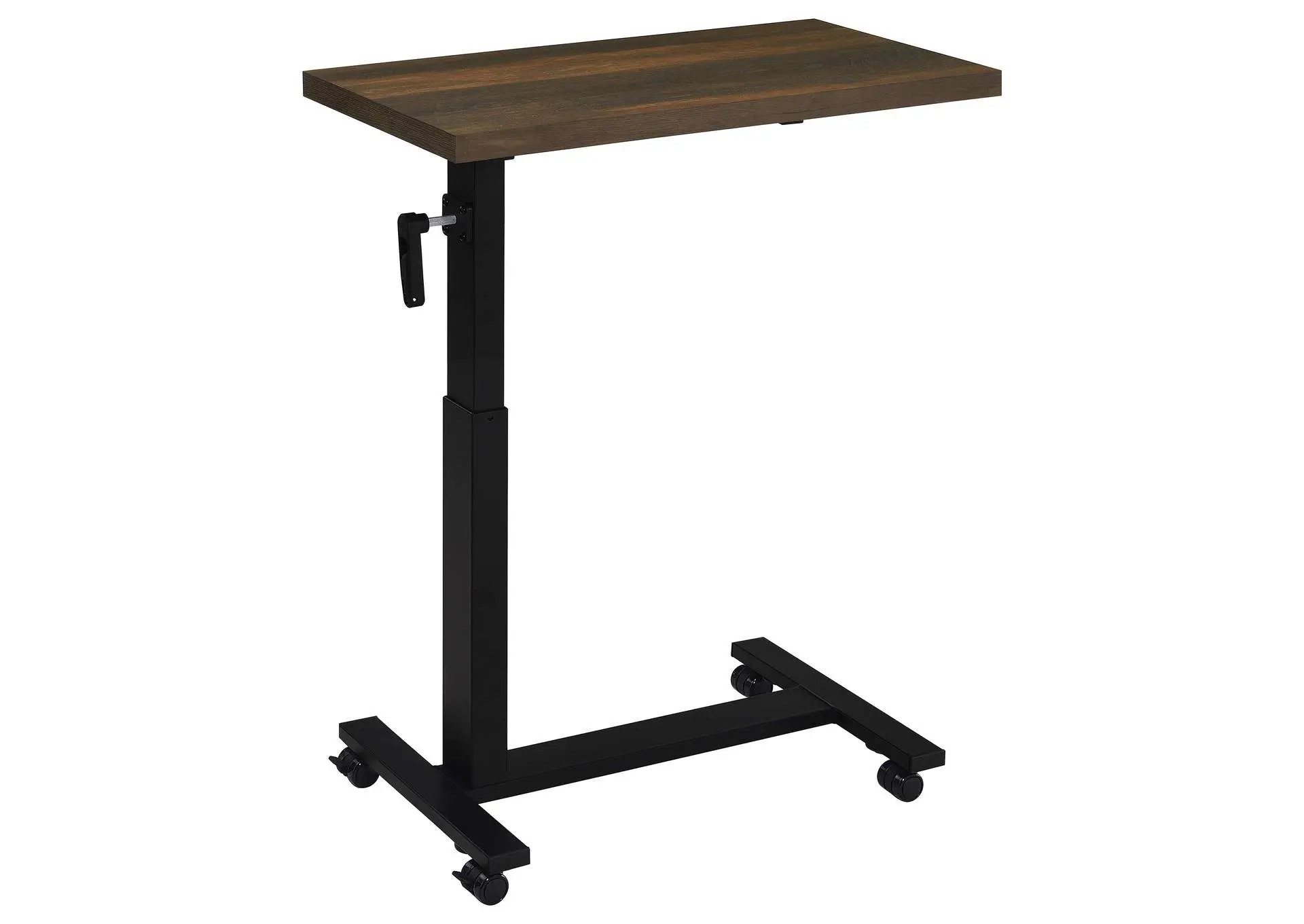 Westpark Height Adjustable Mobile Bedroom C-Table Dark Pine